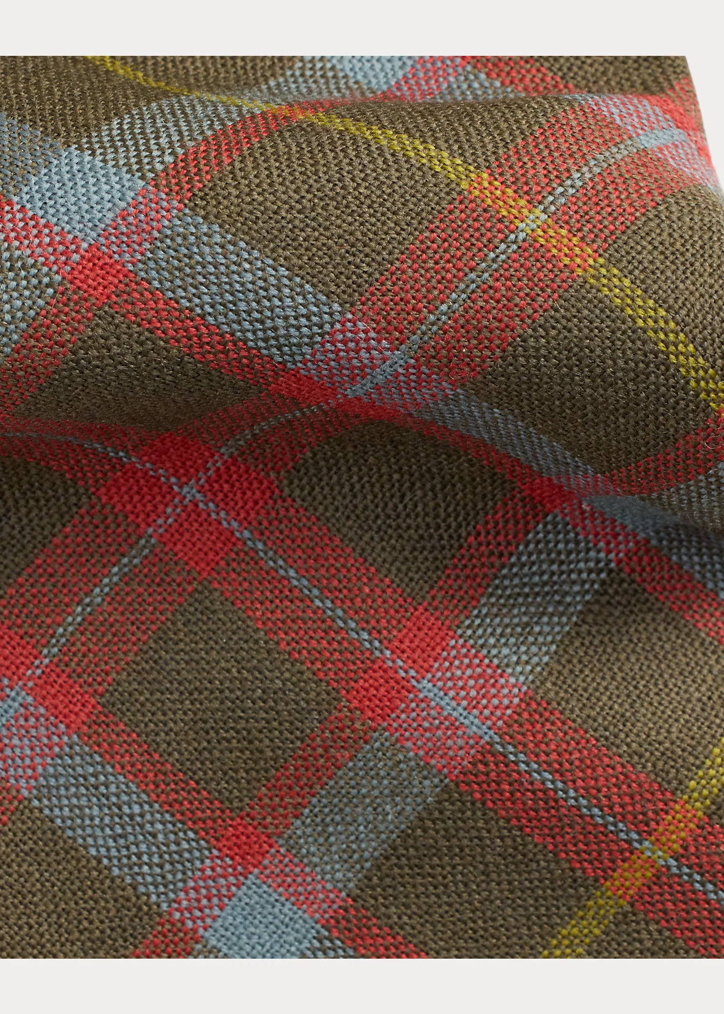 Handmade Plaid Wool Challis Tie - 3