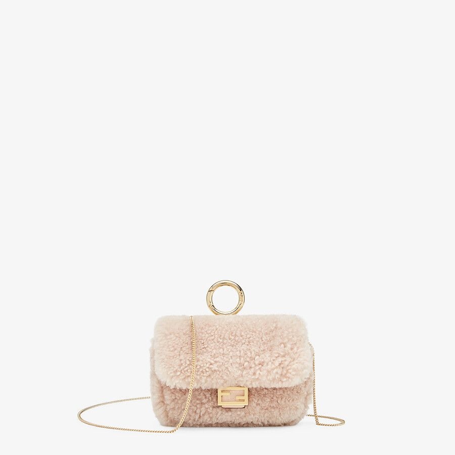 Pink sheepskin charm - 1