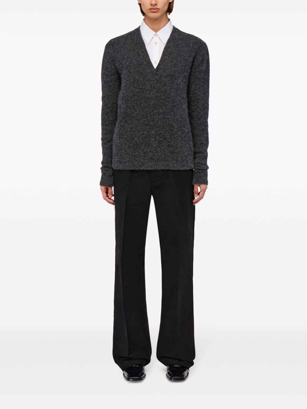 v-neck jumper - 2