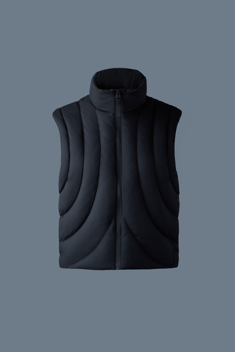 ADANA Softwash rounded quilt down vest 1
