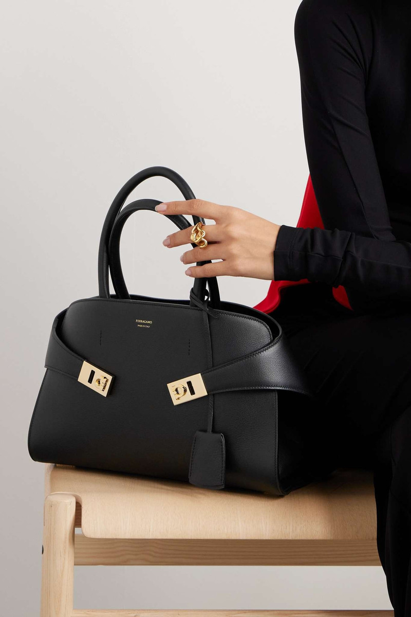 FERRAGAMO Hug small leather shoulder bag outlook