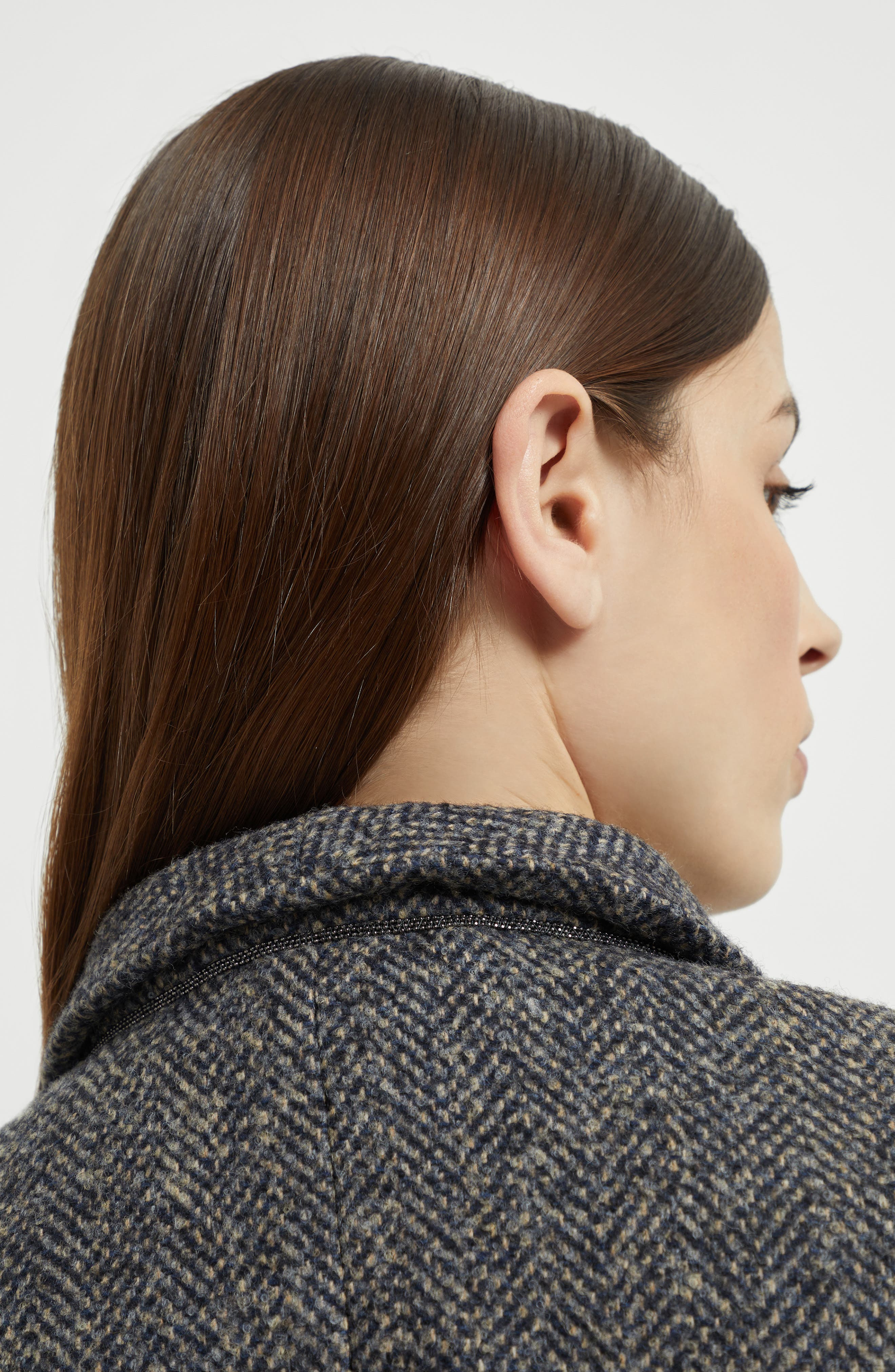 Brunello Cucinelli Herringbone tweed blazer in Blue at Nordstrom - 3