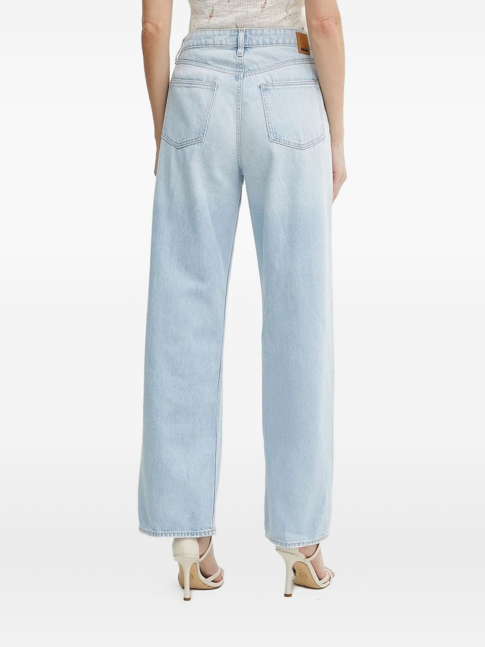 frayed-detail denim jeans - 2