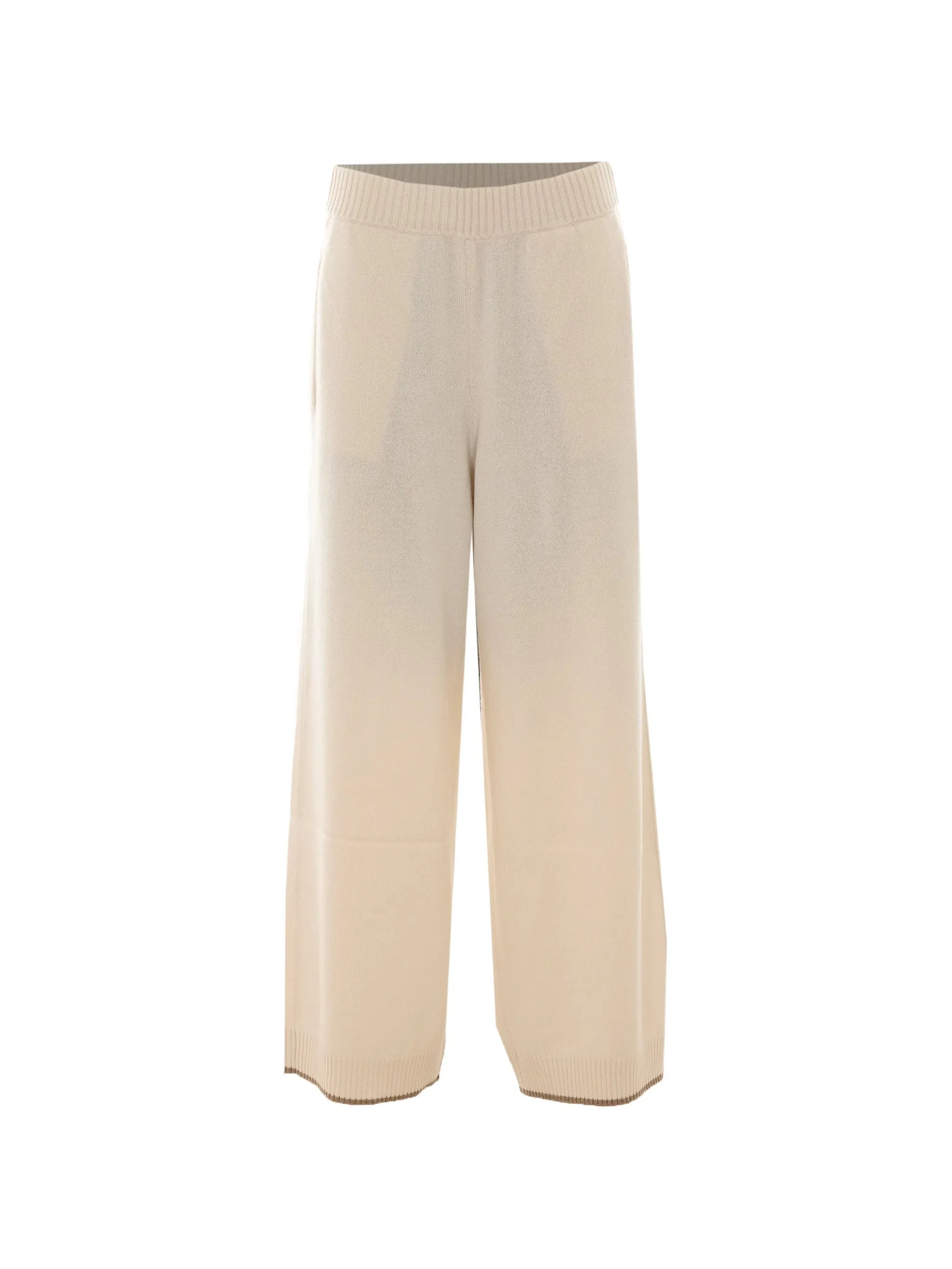 Brunello Cucinelli Elasticated-waist Cashmere Trousers - 1