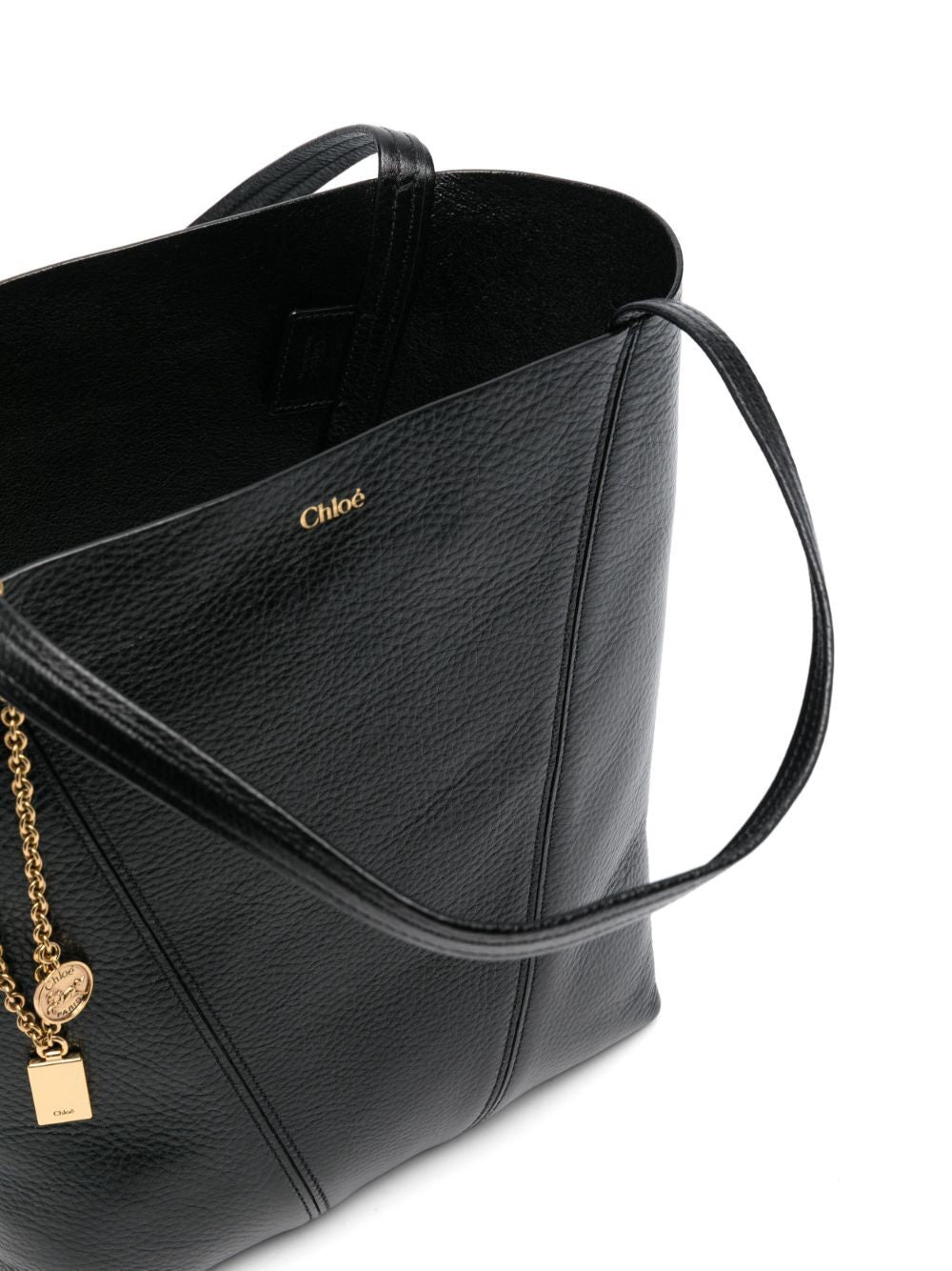 Chloé Women Chloé Spin Tote Bag In Grained Leather - 4
