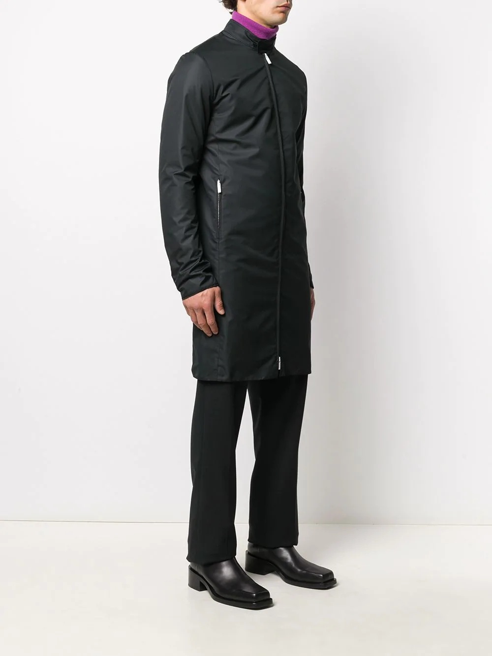 RS-Lab mock-neck coat - 3