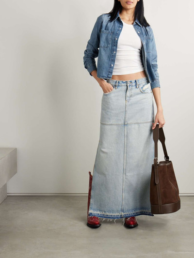 RE/DONE Cropped denim shirt outlook