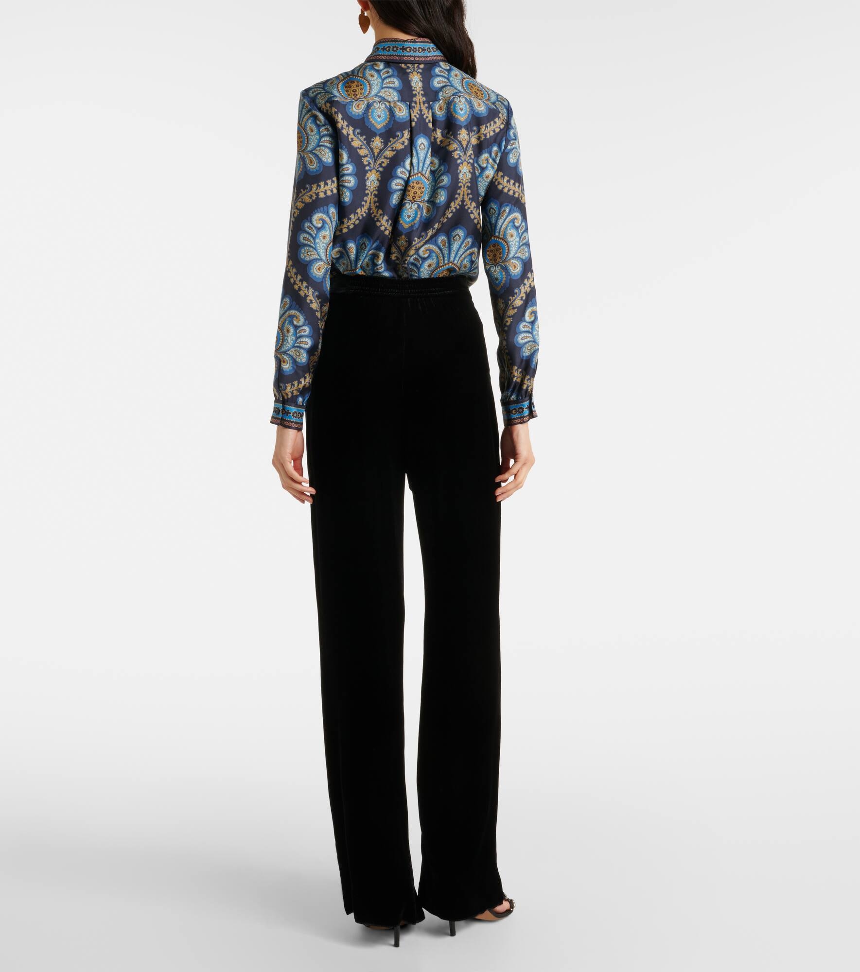 Velvet straight pants - 3