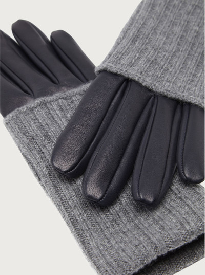 FERRAGAMO Cashmere and leather gloves outlook