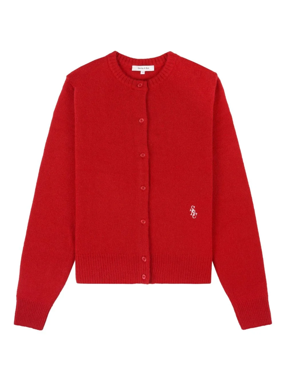 button embroidered cardigan - 1