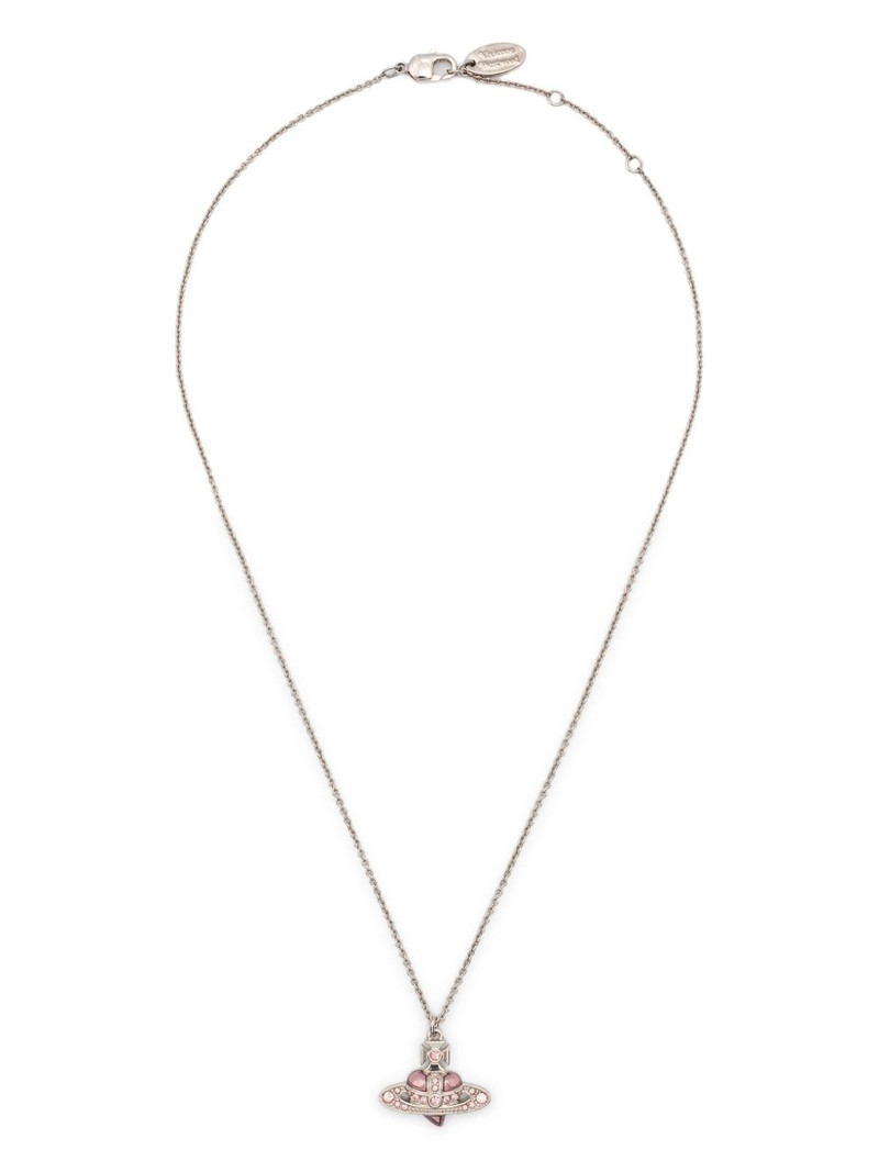 crystal-embellished orb necklace 1