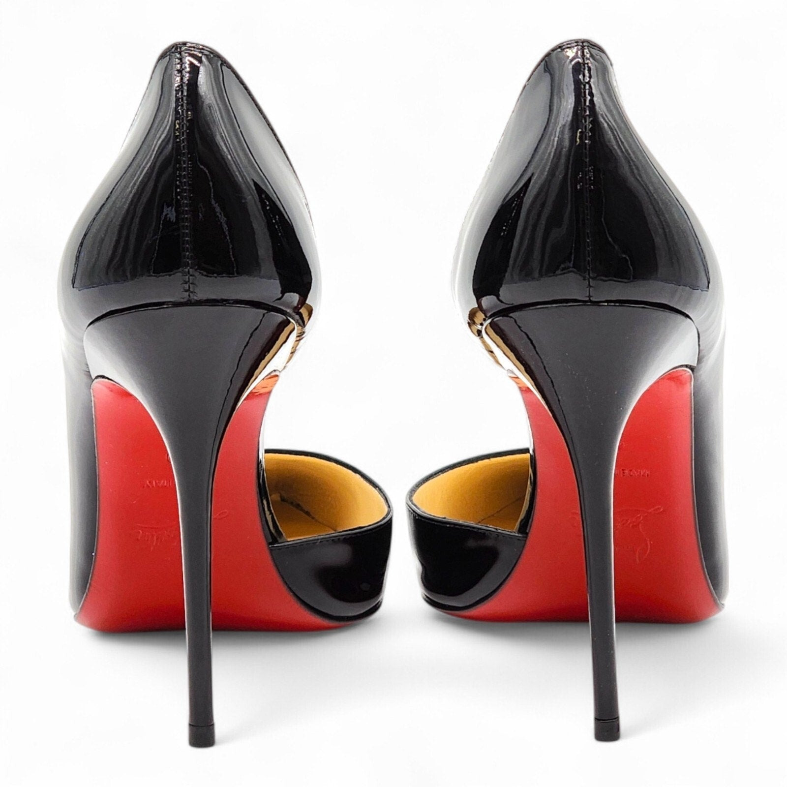 Christian Louboutin Iriza Patent Leather D’Orsay Pumps Black EU 40 US 9.5 - 5
