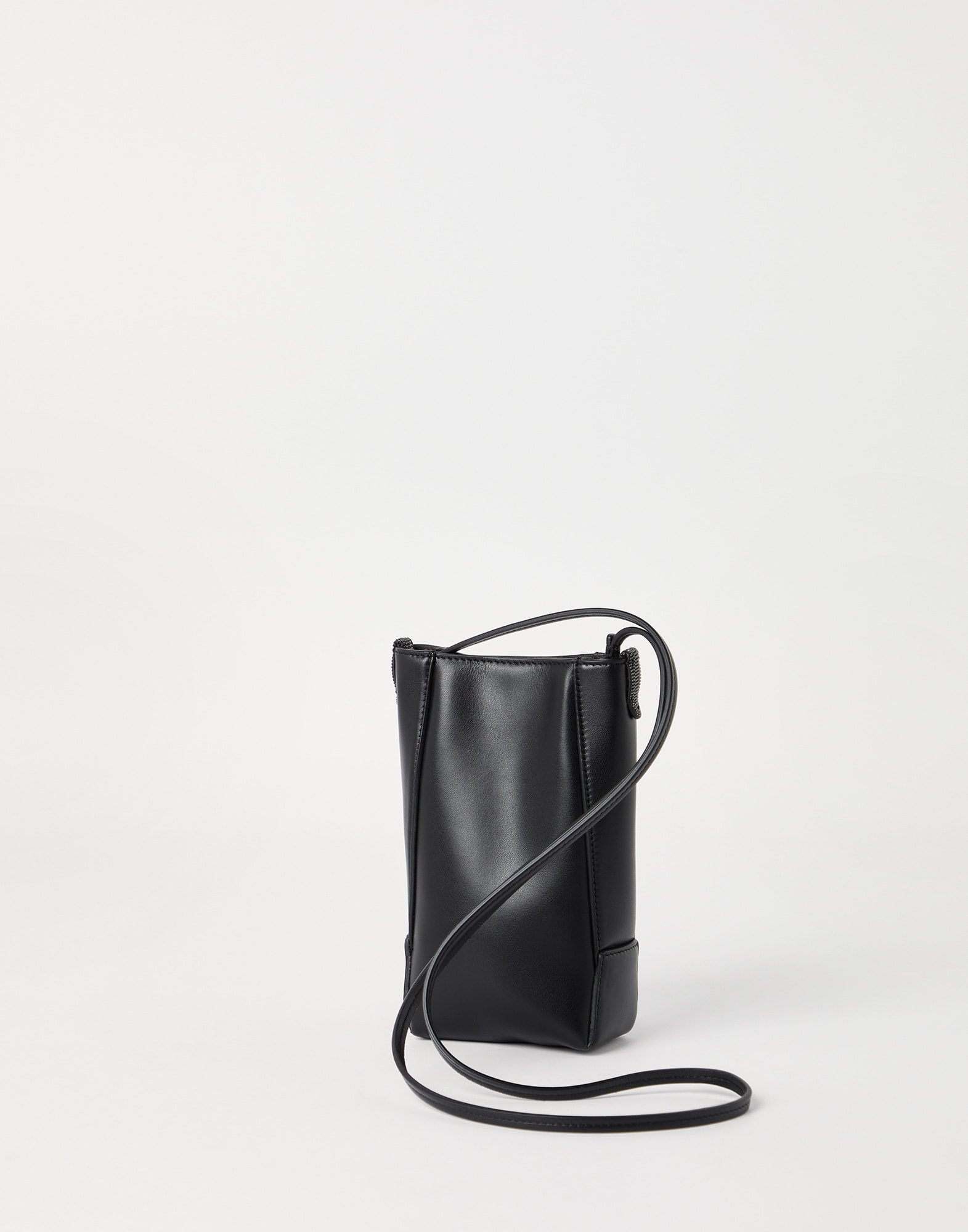 BC Duo phone holder in calfskin with monili - 2
