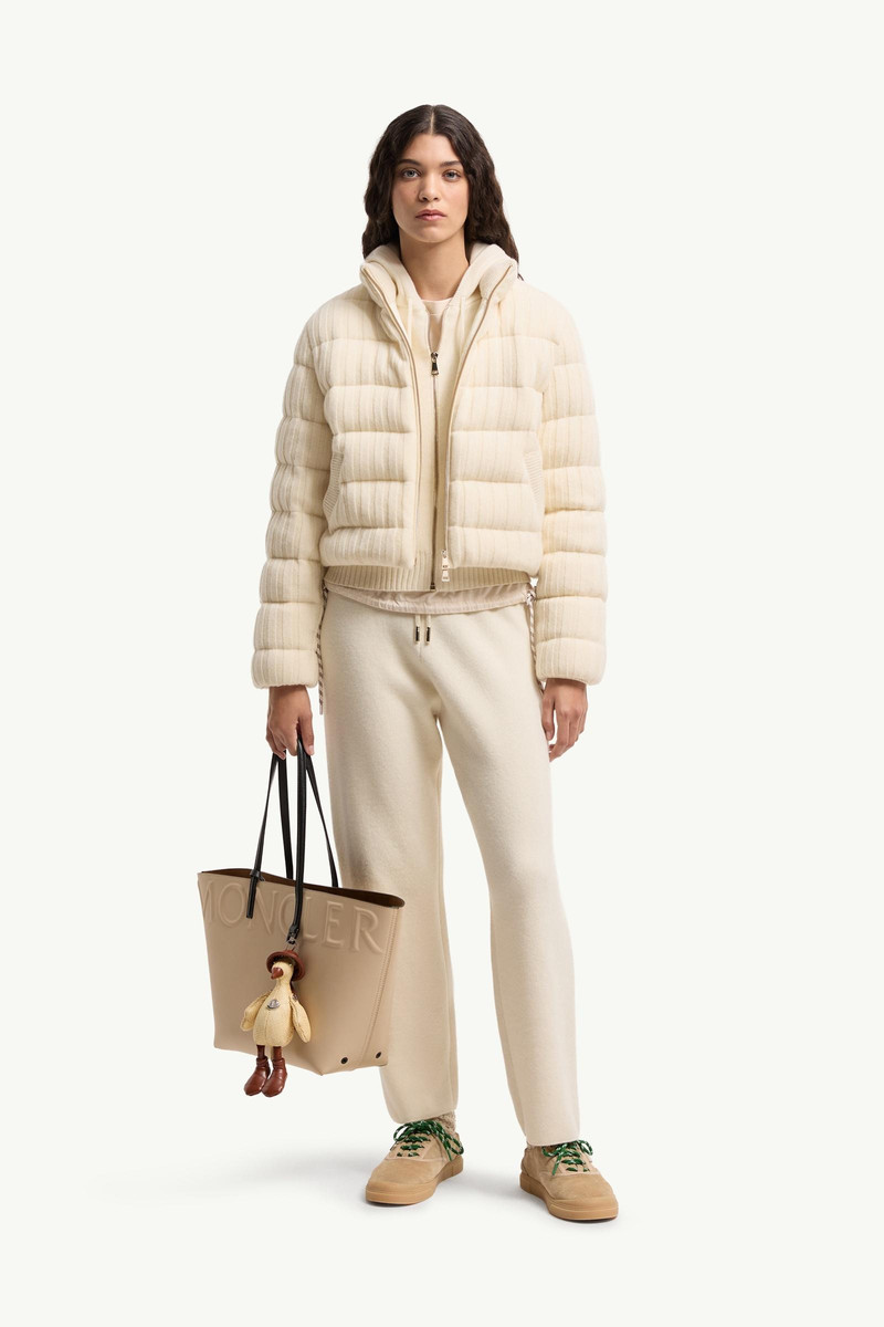 Moncler Wool & Cashmere Blend Cropped Jogging Pants outlook