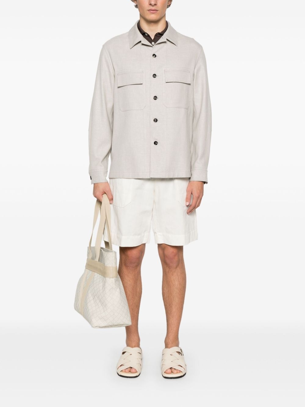 cut-away-collar shirt - 2