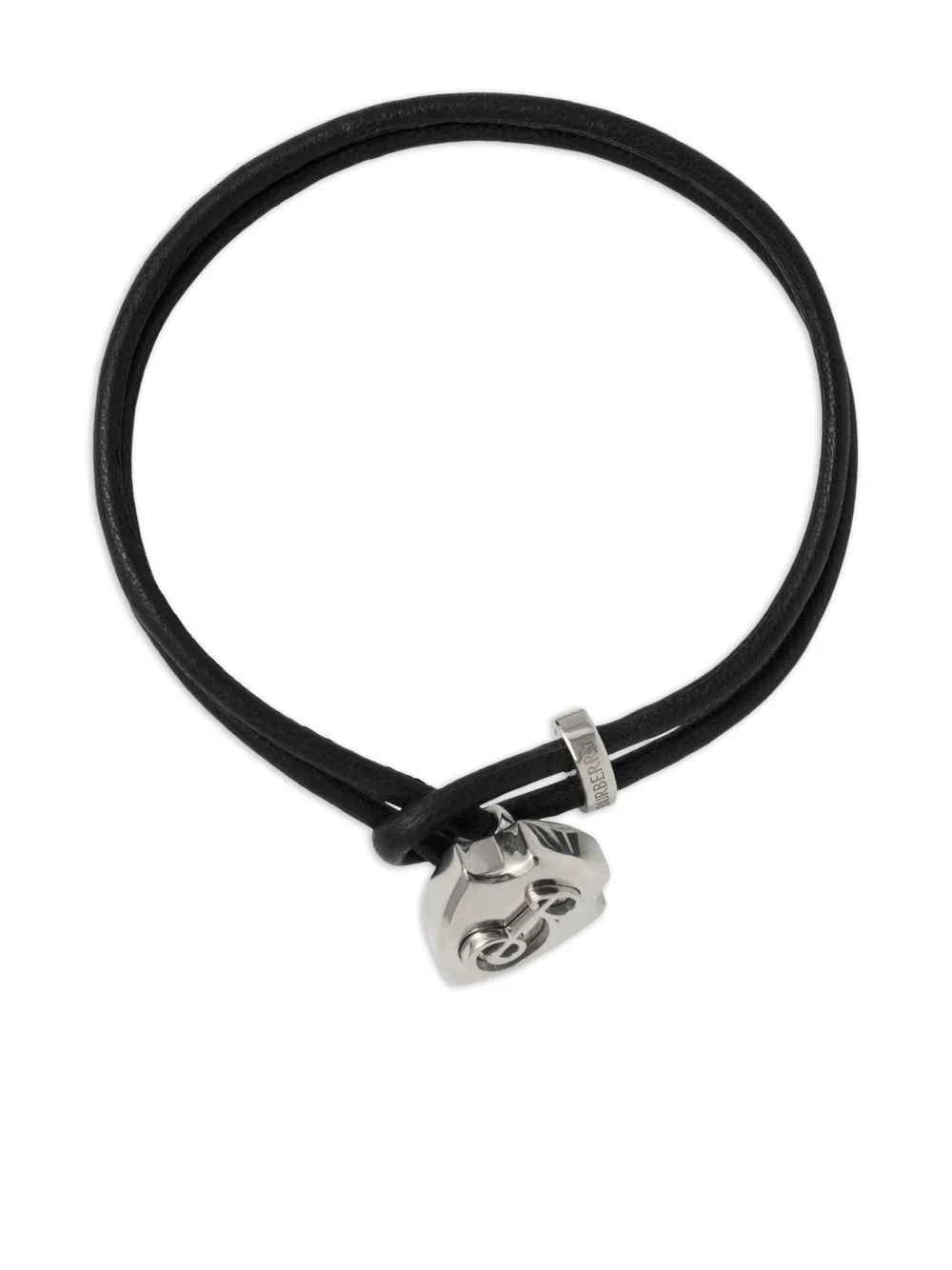 B Shield leather bracelet - 1