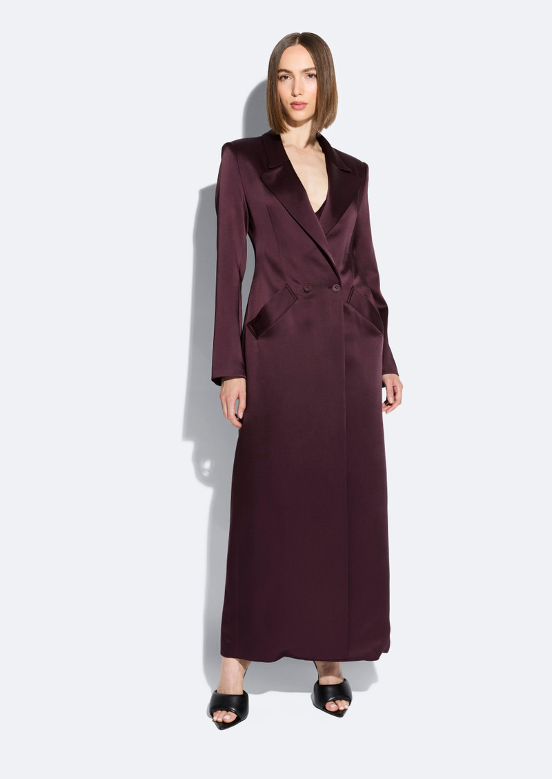 LAPOINTE Satin Double Breasted Coat outlook