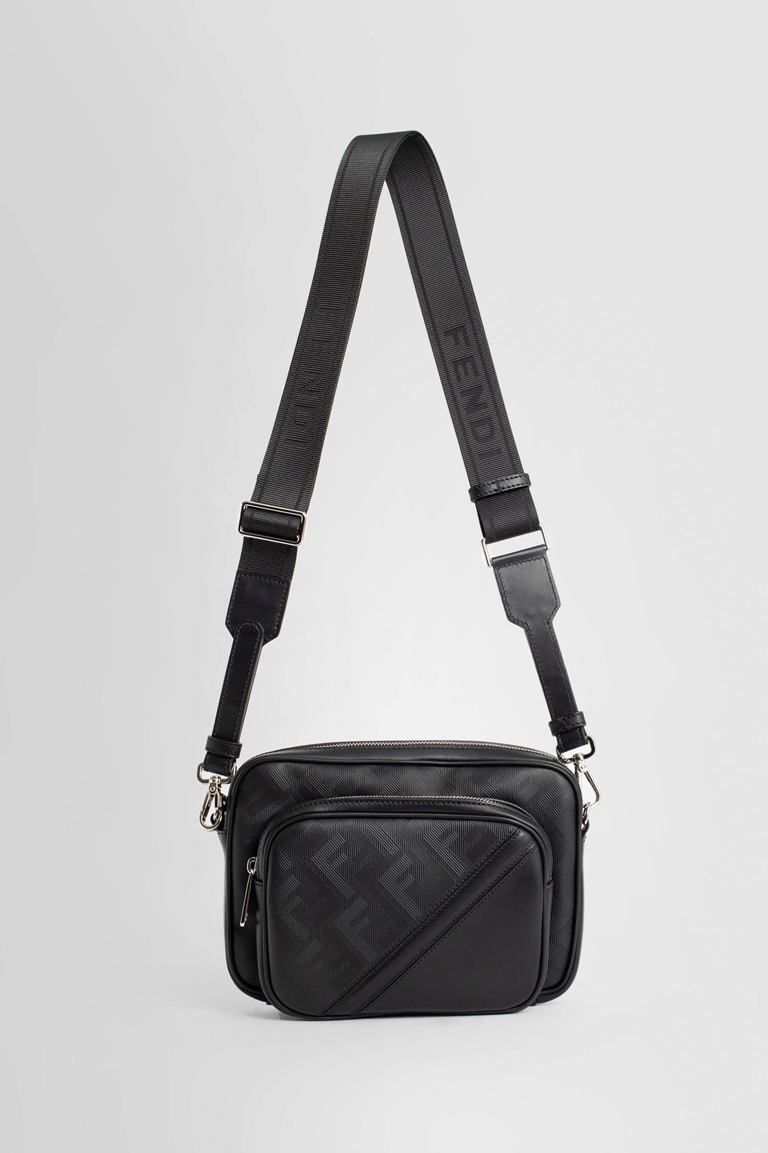 FENDI MAN BLACK SHOULDER BAGS - 1