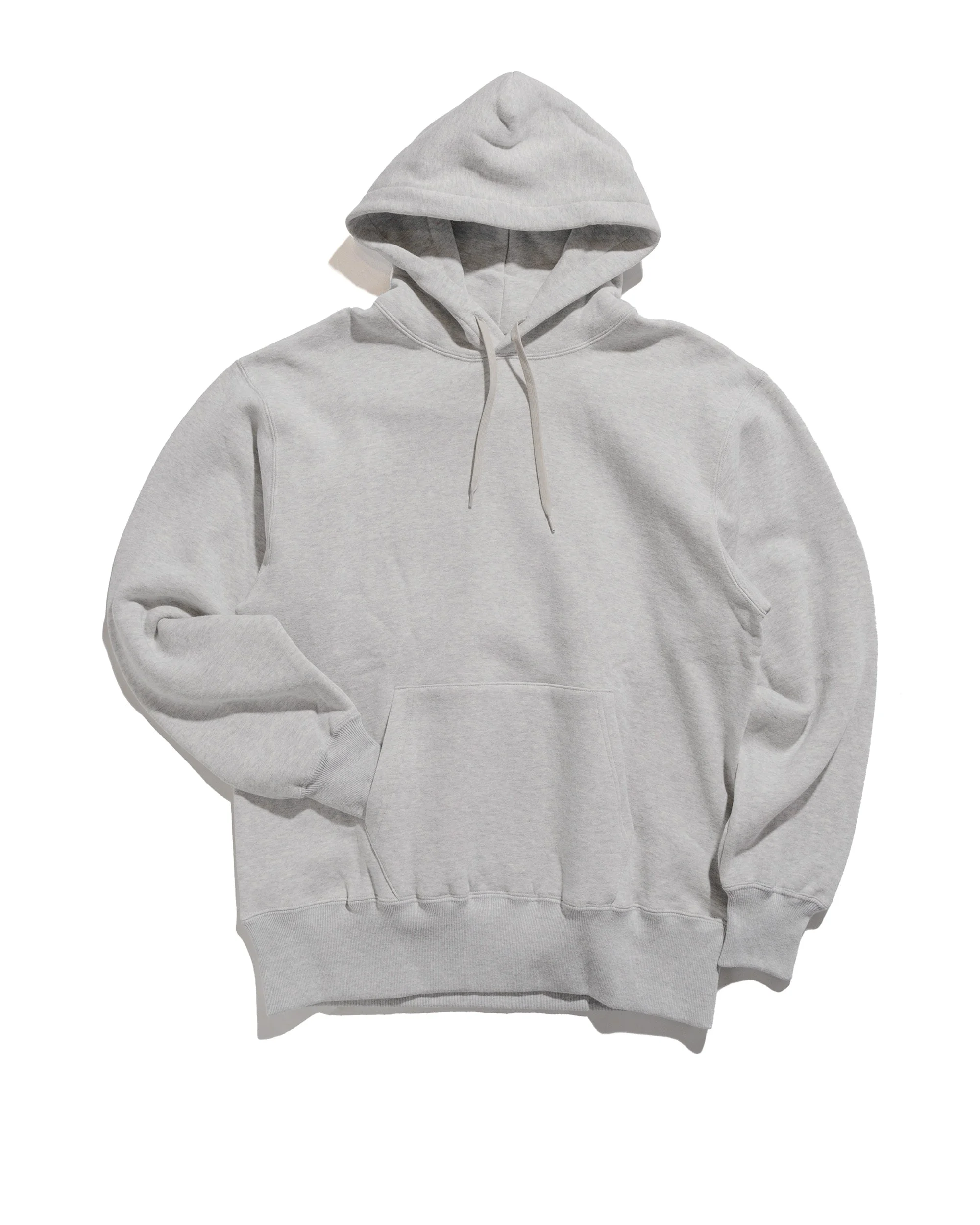 The Real McCoy’s MC24114 10 Oz. Loopwheel Hooded Sweatshirt Snow Gray - 1