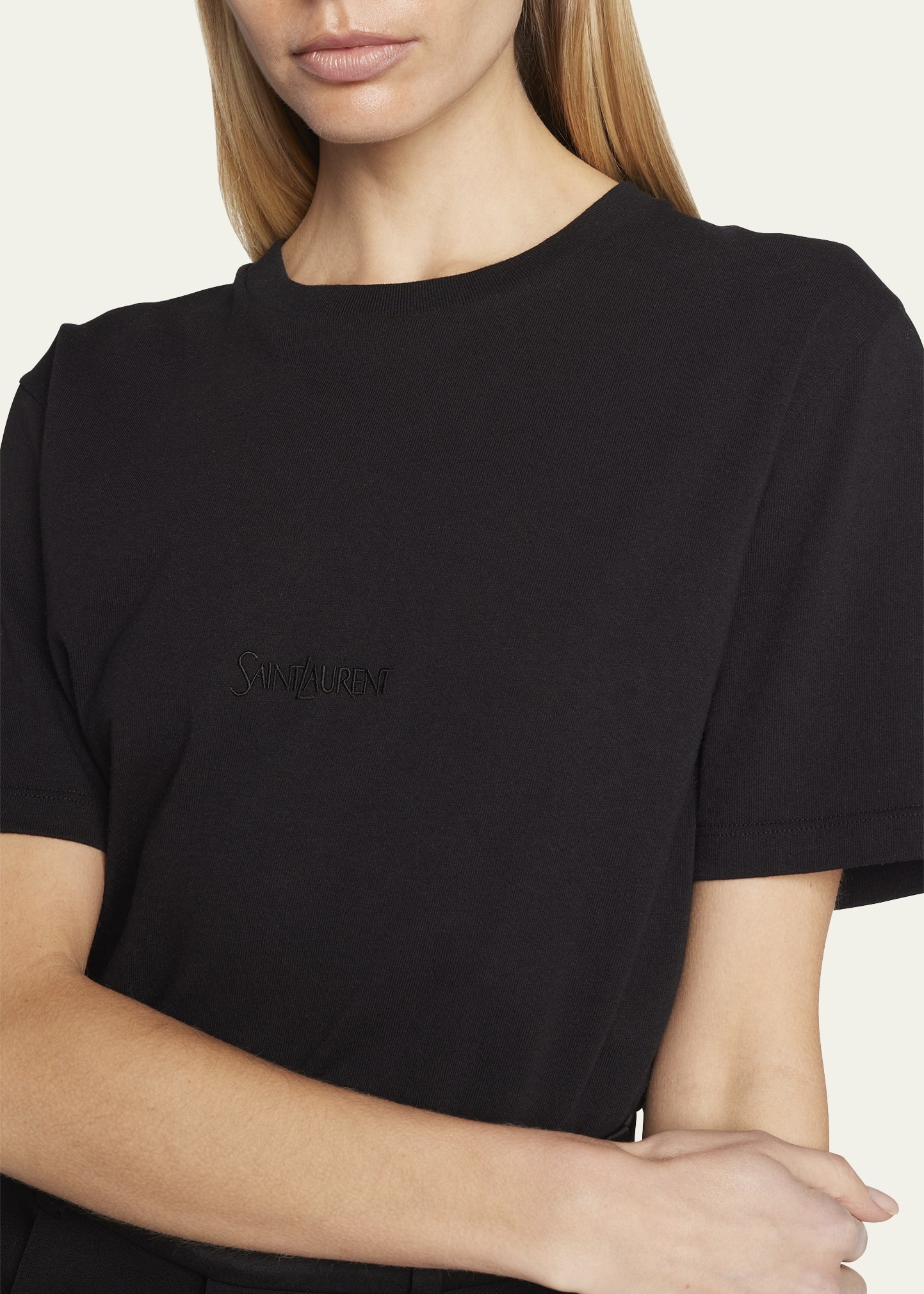 Logo Embroidered T-Shirt - 4