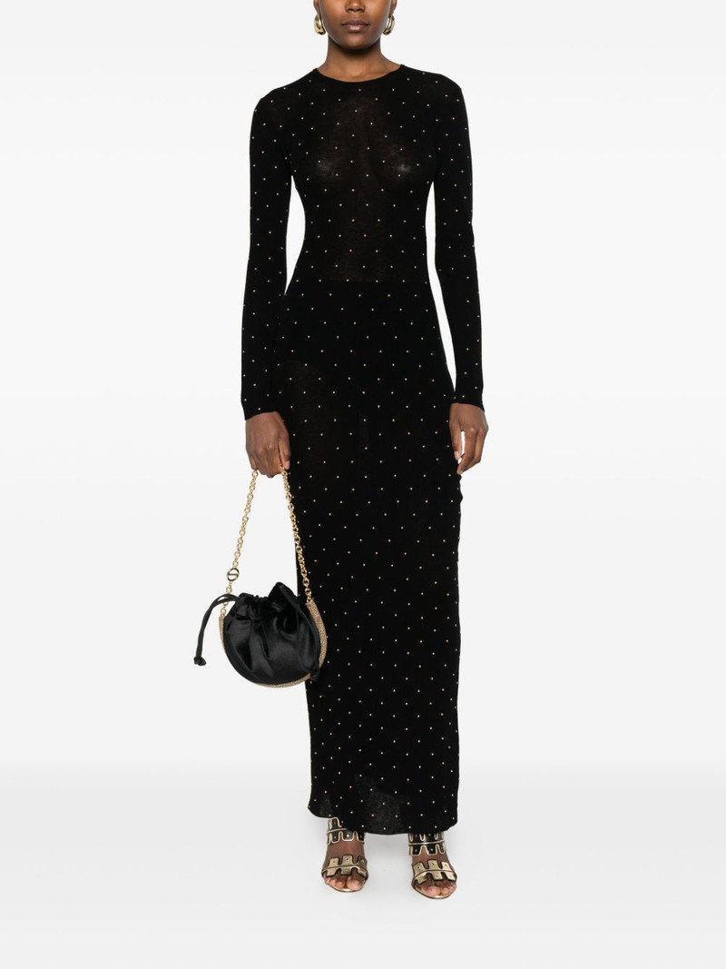rabanne bead-embellished long-sleeve maxi dress outlook