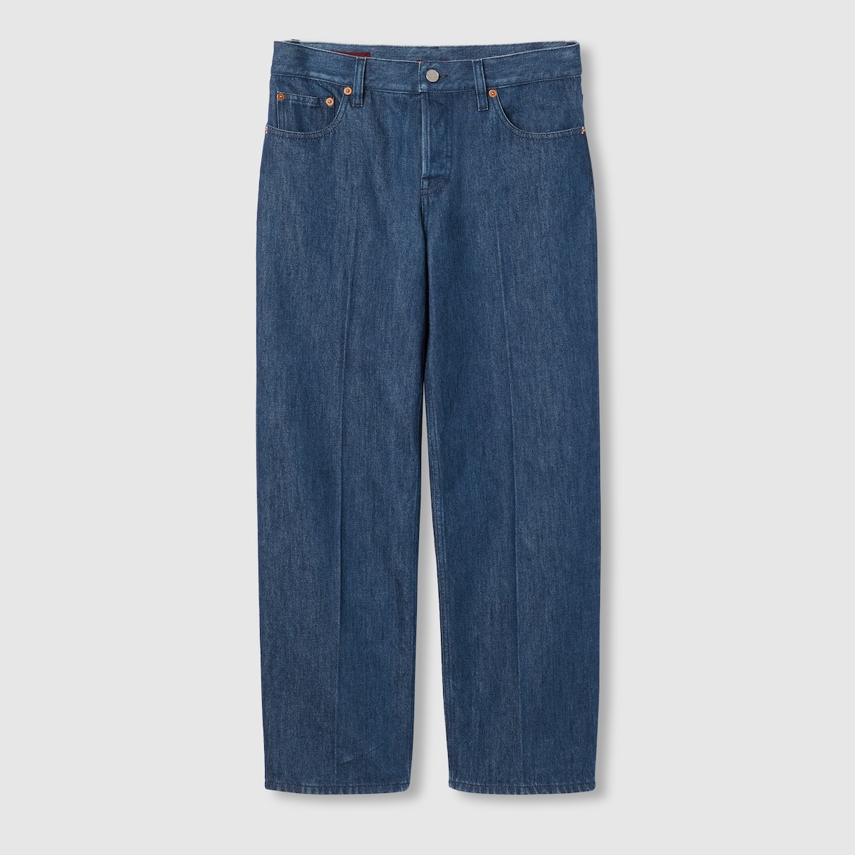 Straight fit denim pants - 1