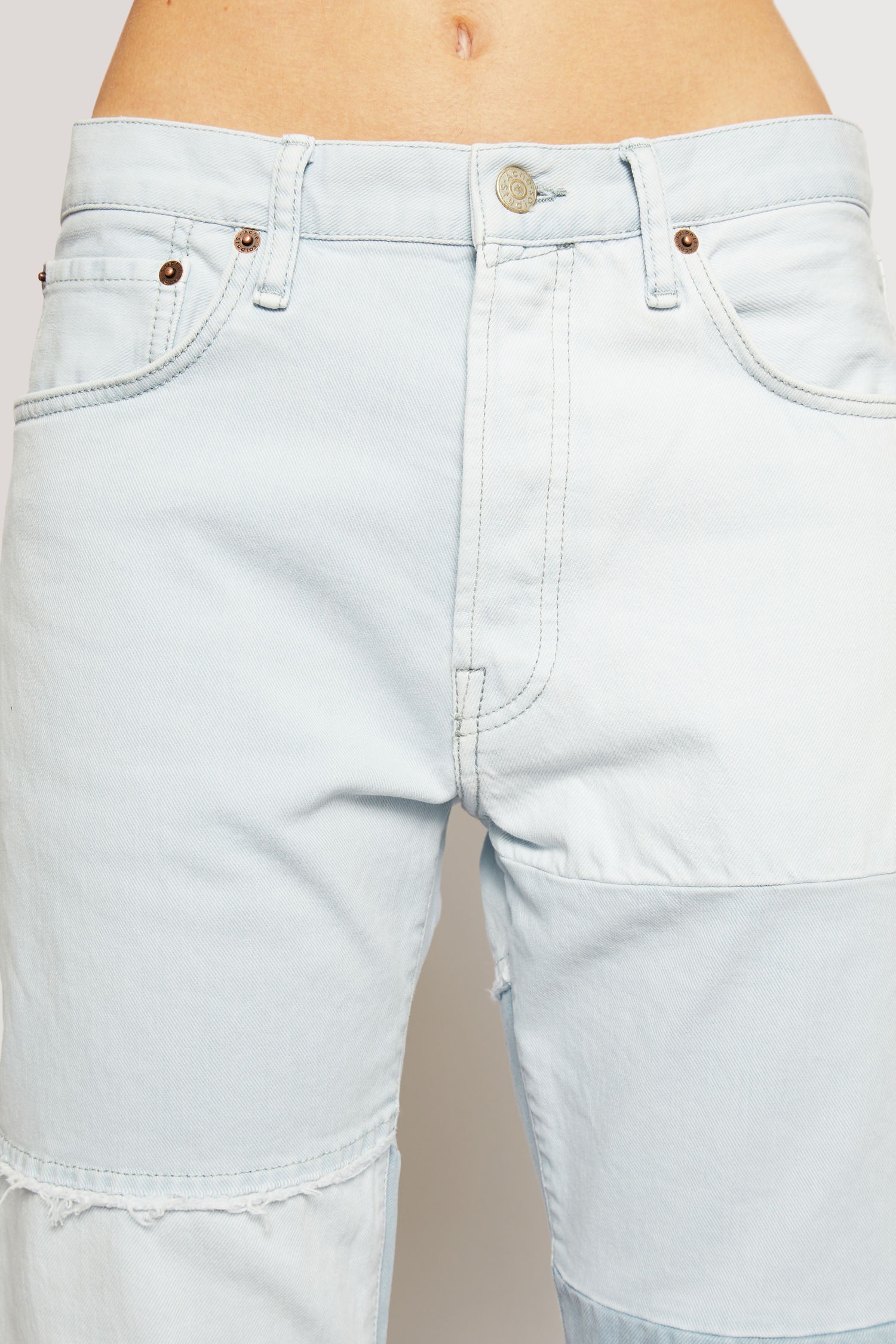 Recrafted classic fit jeans light blue - 4