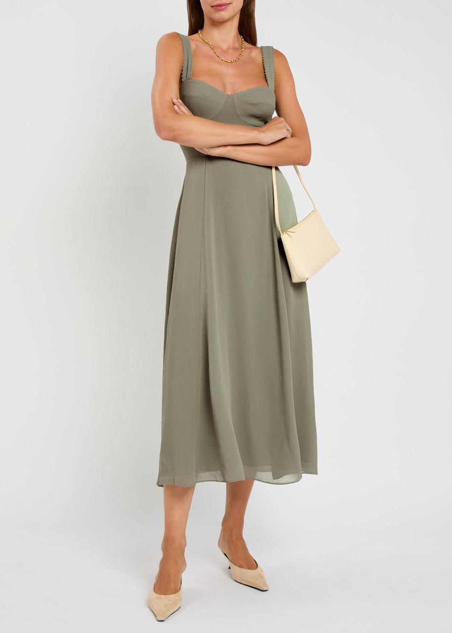 Reformation Lela Georgette Midi Dress - 4