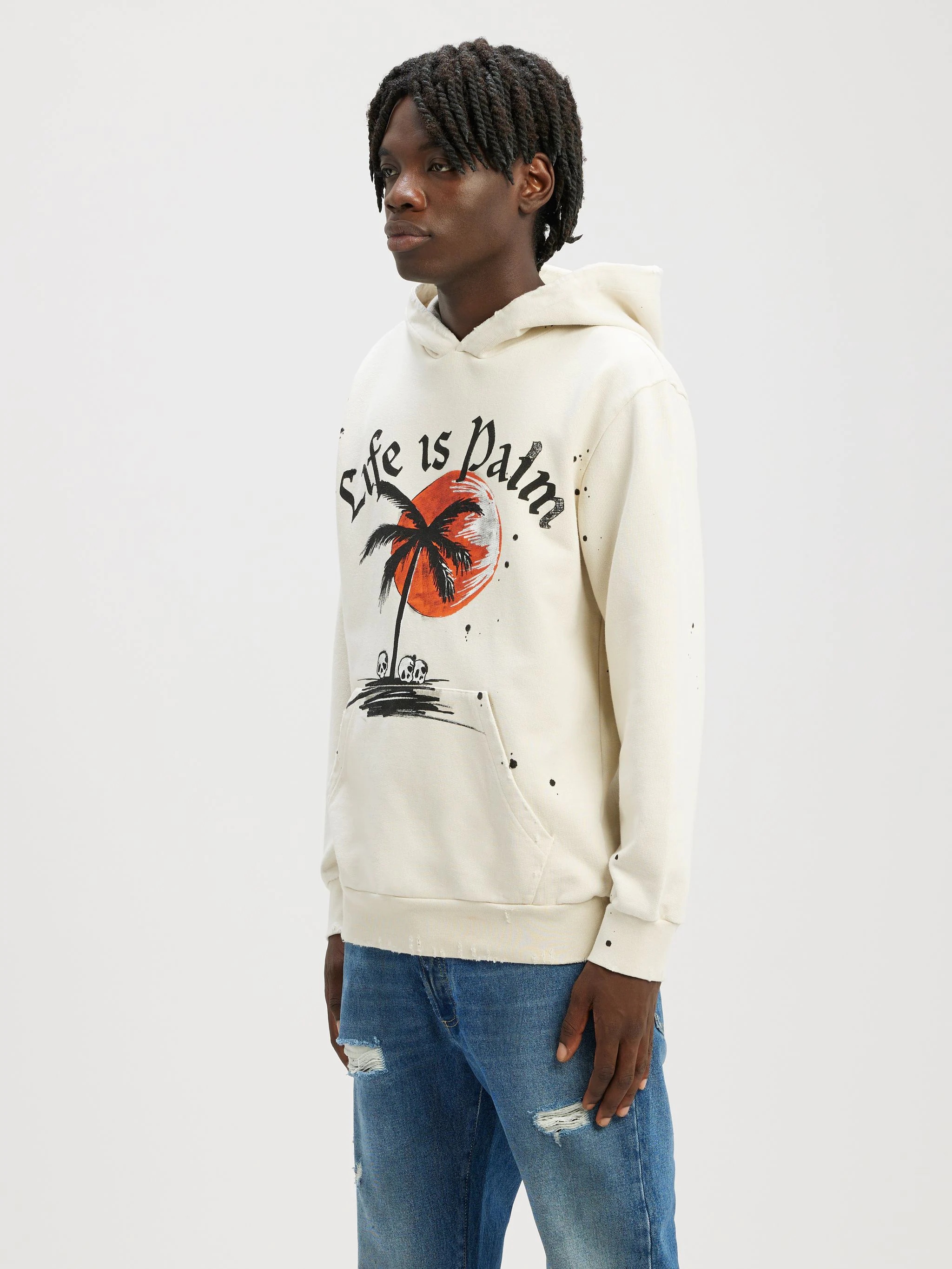 GARMENT DYE SUNSET PALM HOODIE - 4