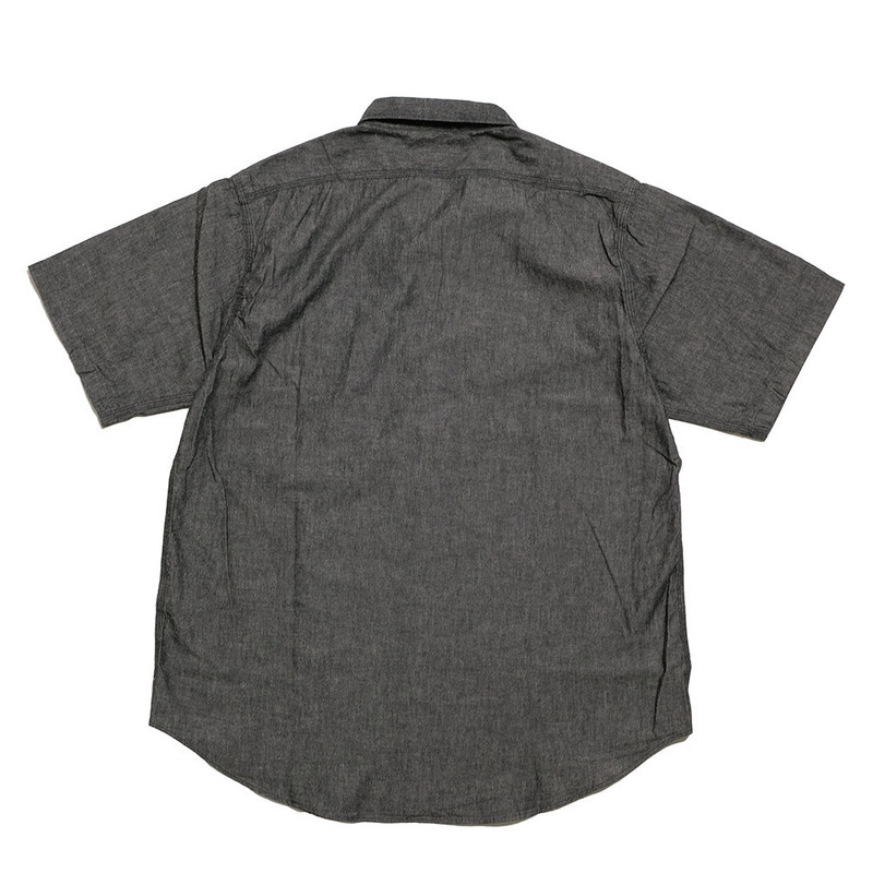 SUGAR CANE BLACK CHAMBRAY S/S WORK SHIRT - SC39307 outlook