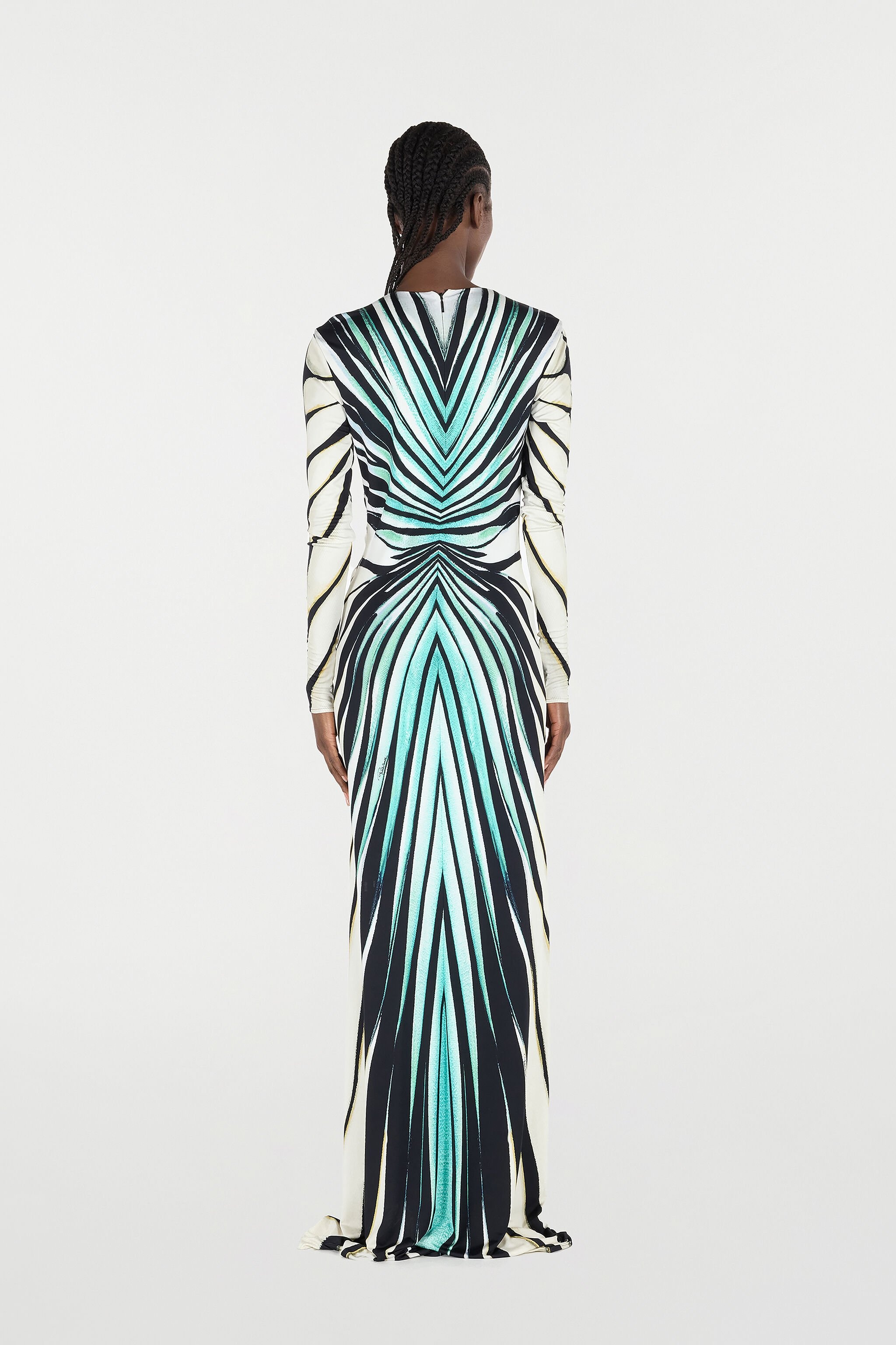 Ray Of Sea Print Dress Maxi - 4