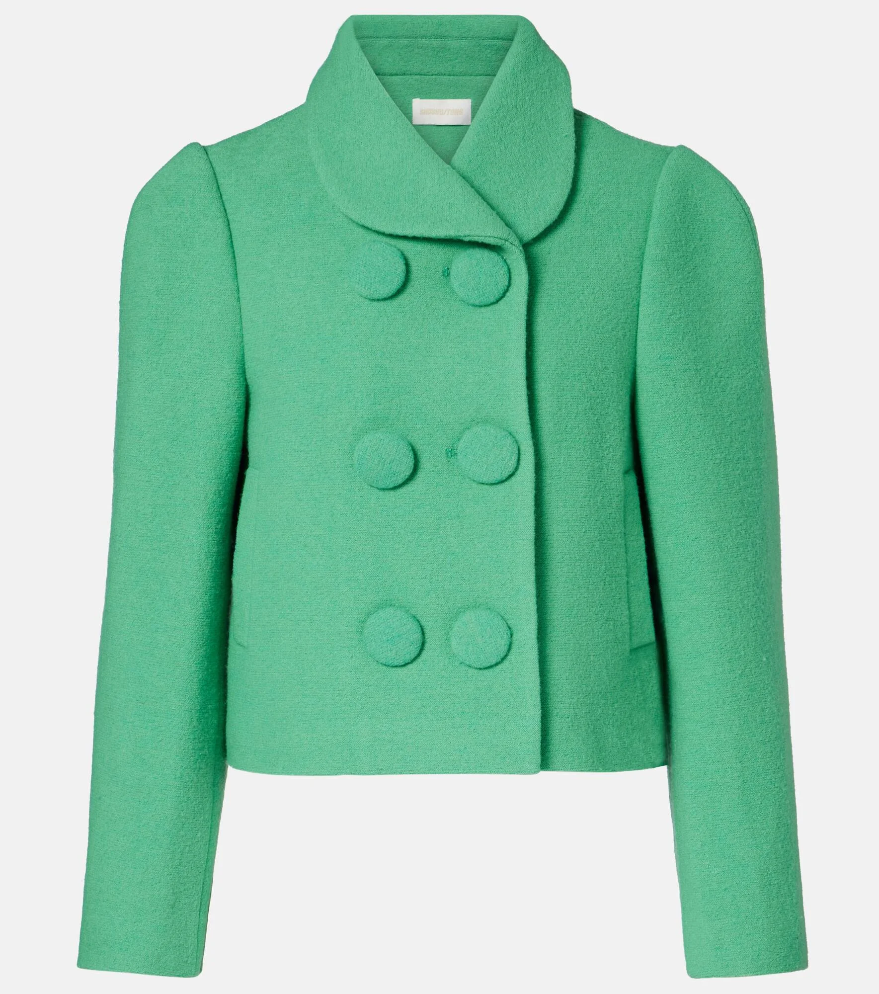 Cropped wool jacket - 1