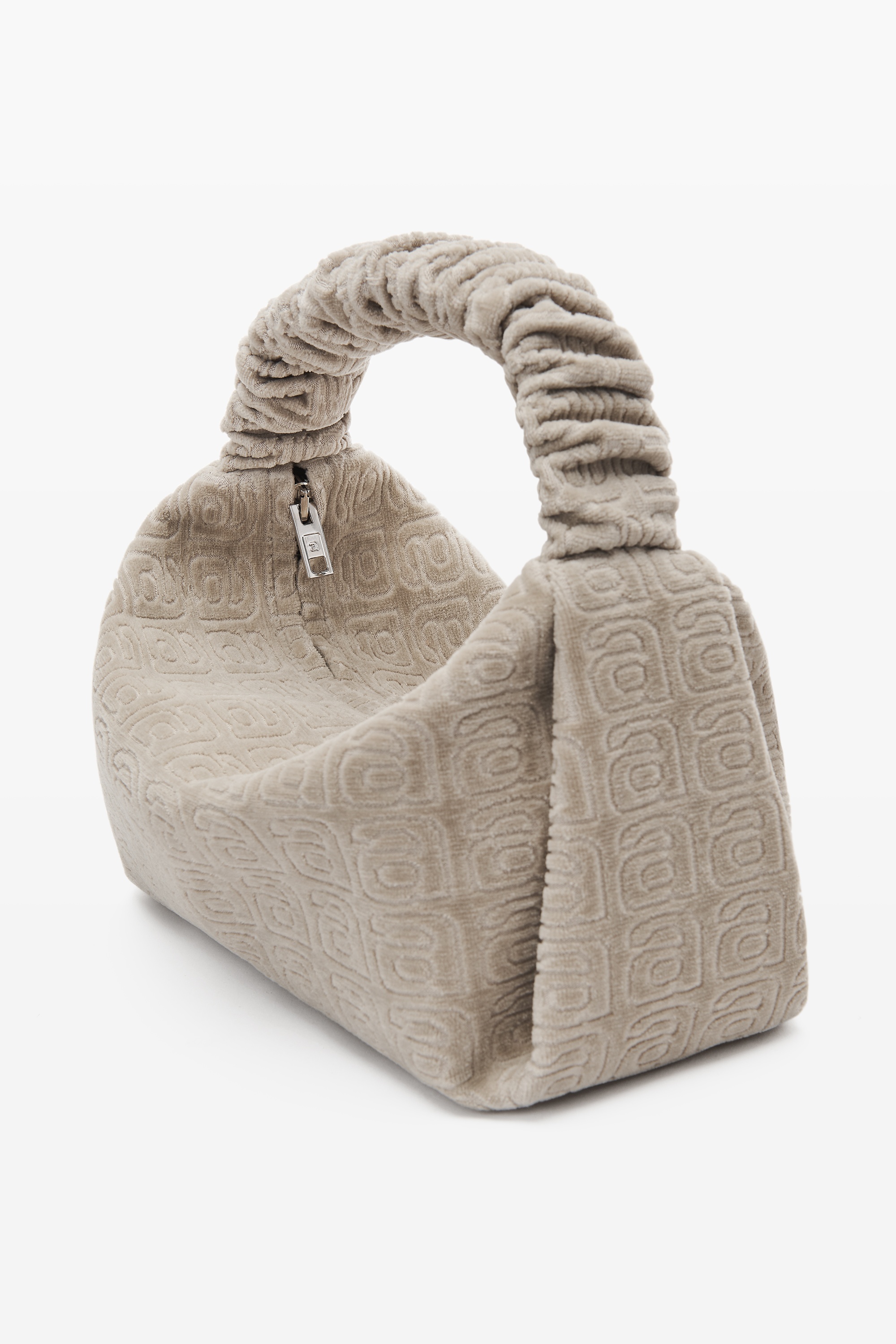 SCRUNCHIE SMALL BAG IN JACQUARD VELOUR - 2