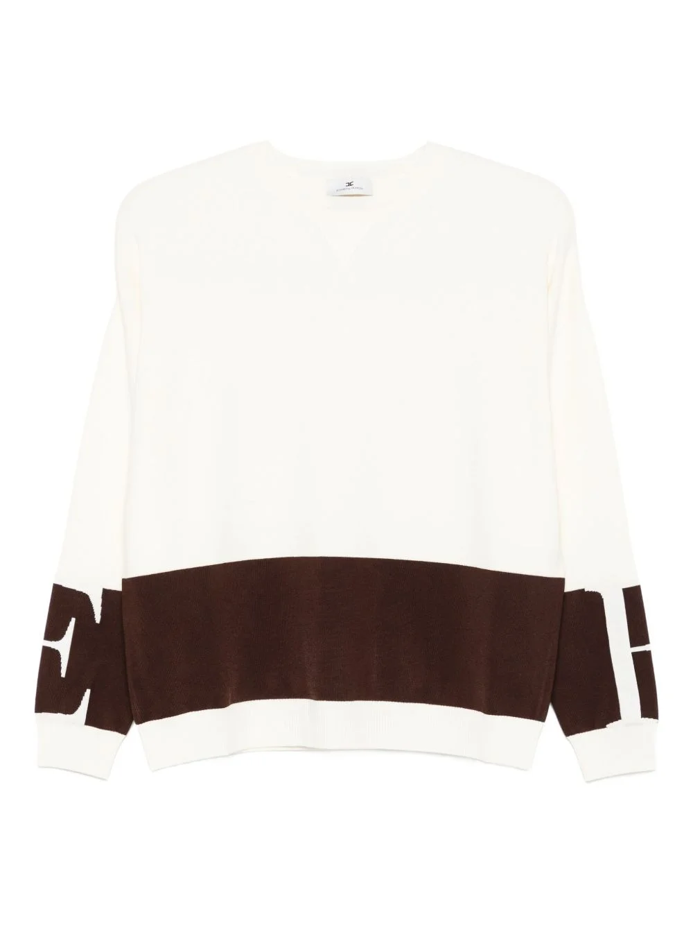 block-insert long-sleeve sweater - 1