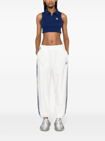 adidas fine-ribbed cropped top outlook