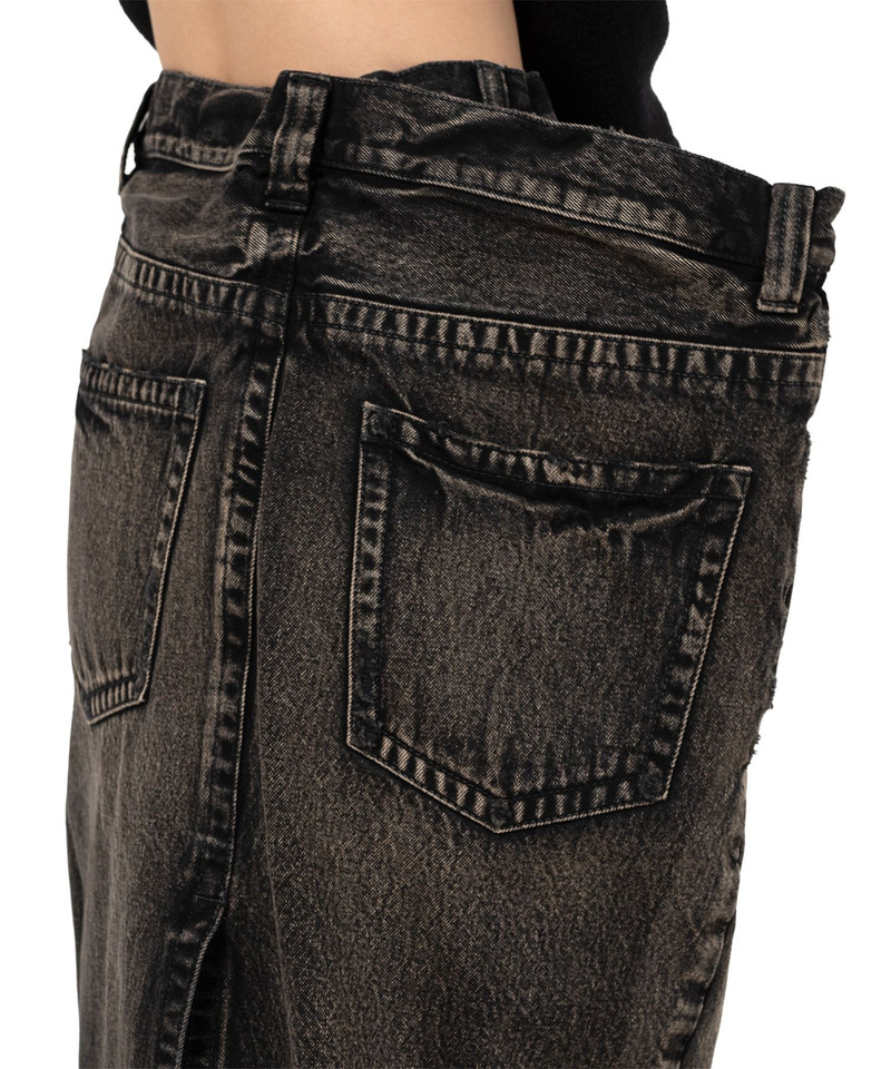 Huge Layered Denim Skirt 9