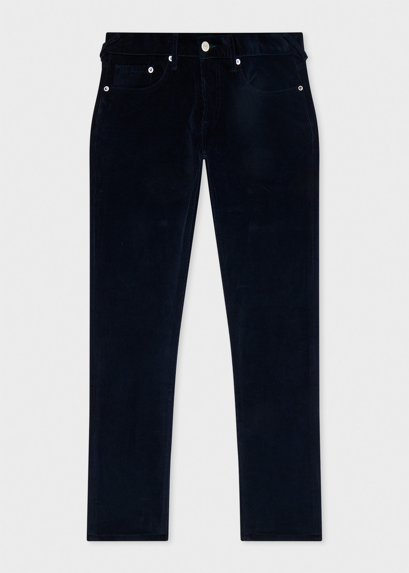 Navy Blue Organic Cotton Corduroy Work Jacket and Trousers Co-ord 5