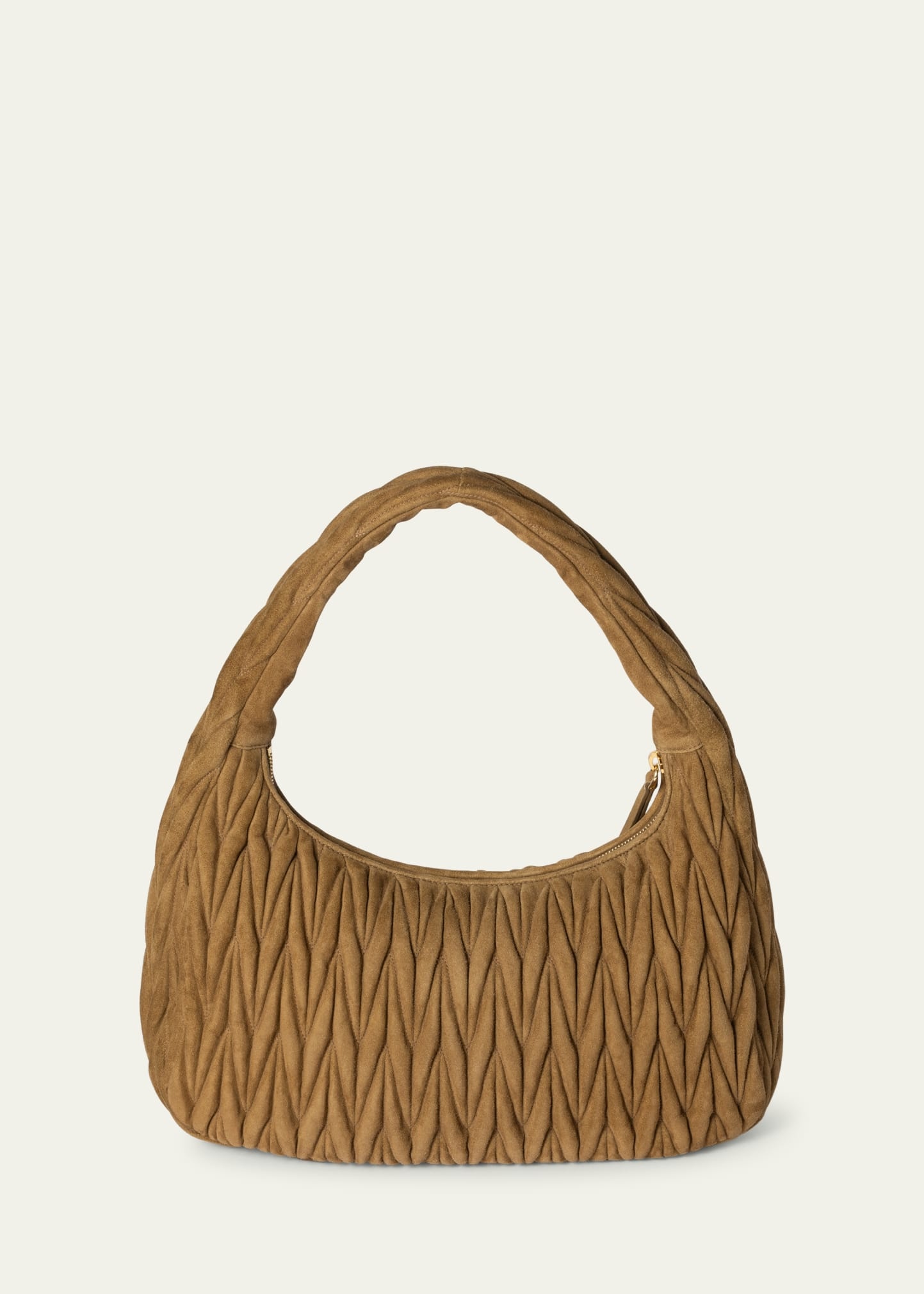 Wander Matelassé Suede Hobo Bag - 3