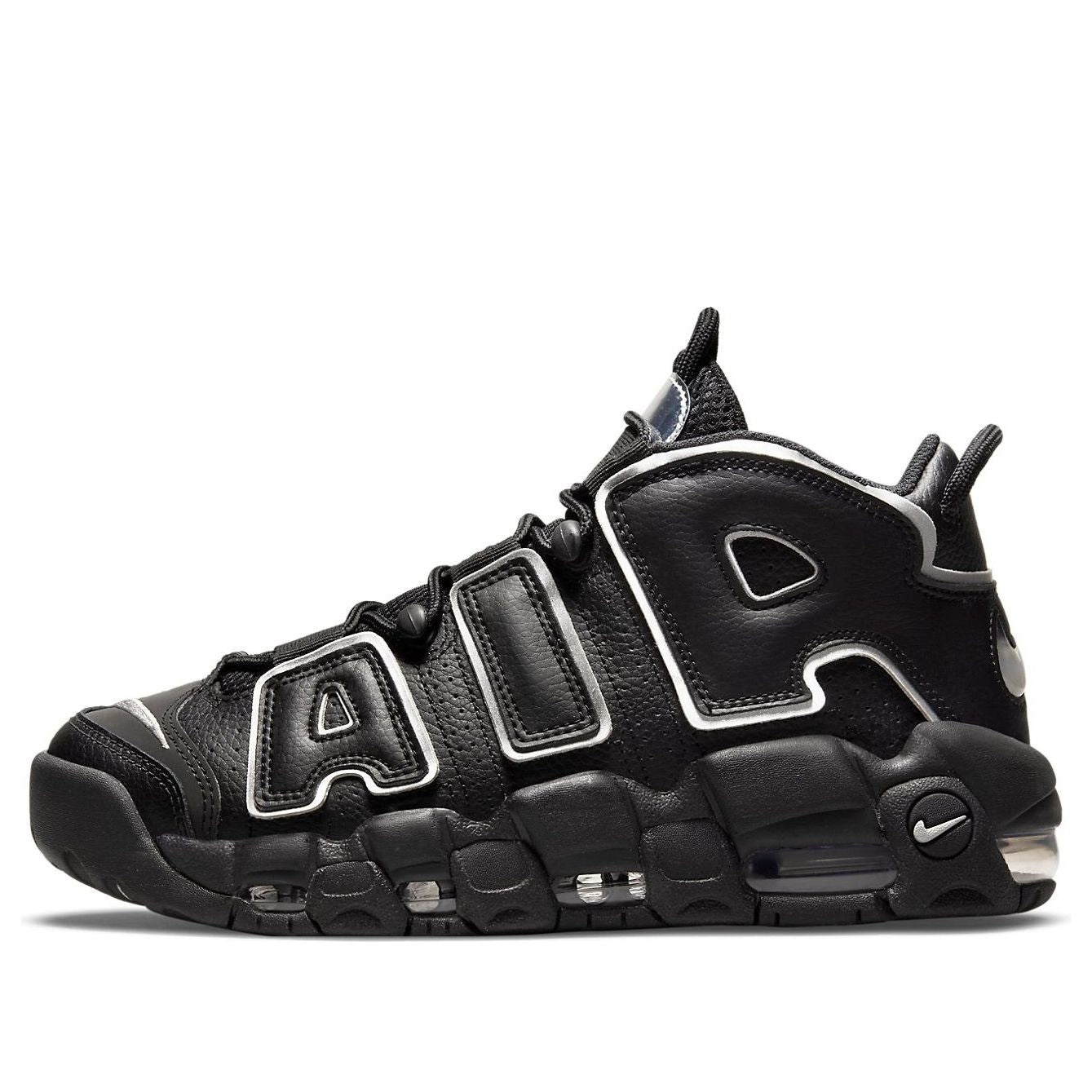 (WMNS) Nike Air More Uptempo 'Black Metallic Silver' DQ0839-001 - 1