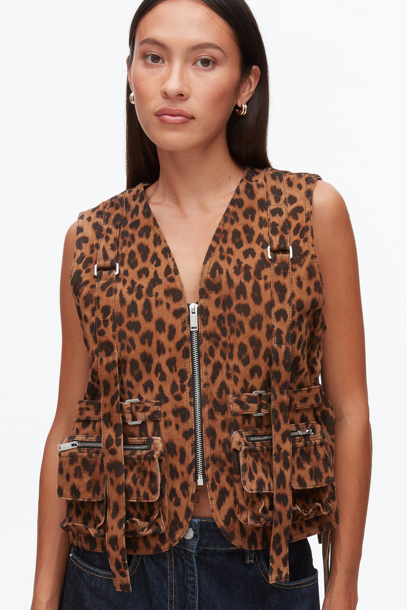 Leopard Print Field Vest 6