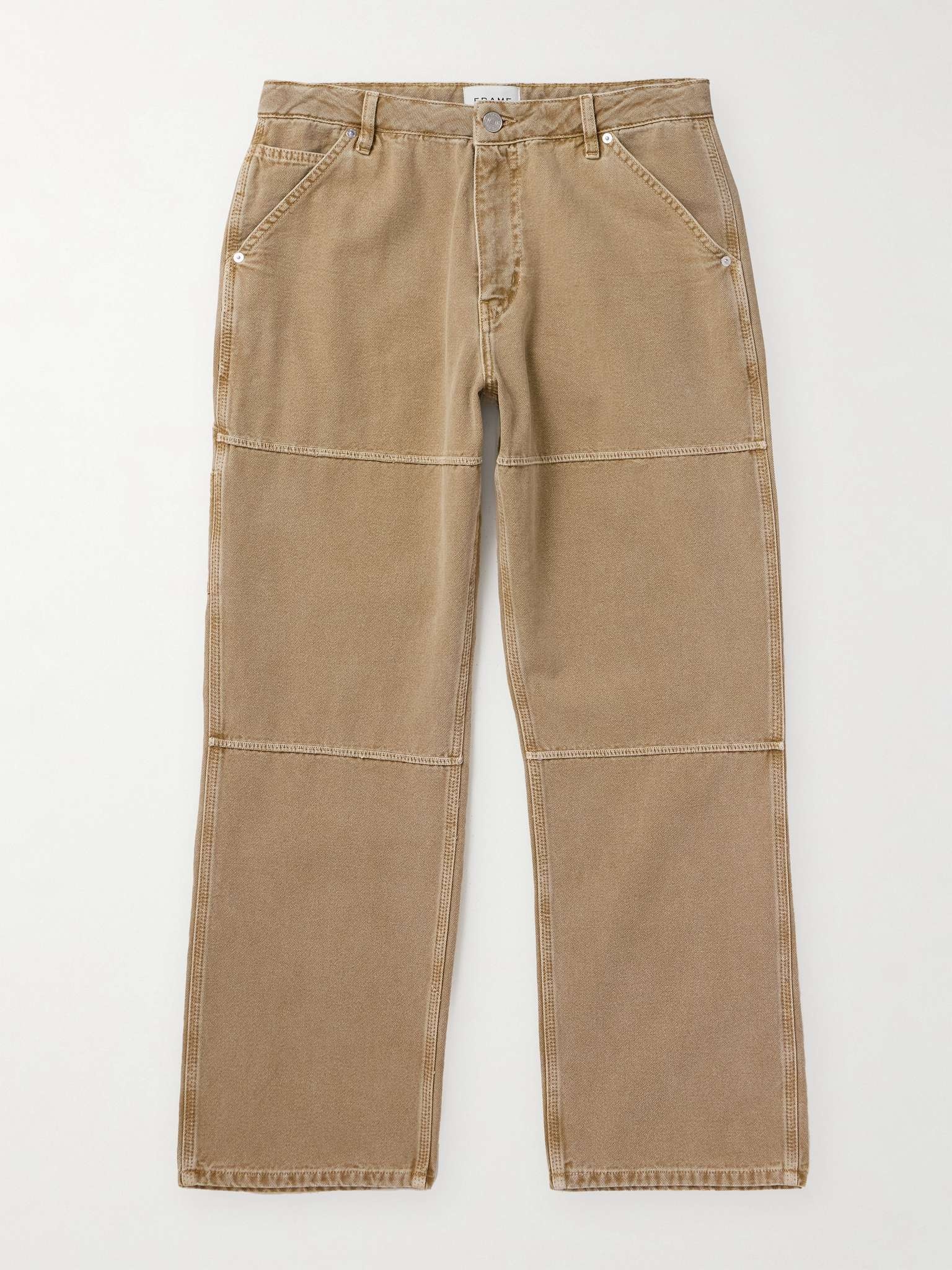 Straight-Leg Panelled Cotton-Canvas Trousers - 1