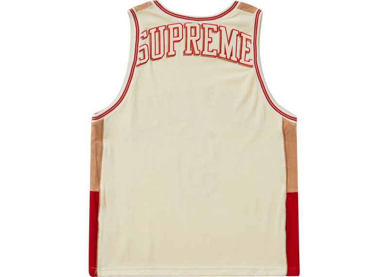Supreme Supreme Terry Basketball Jersey Stone outlook