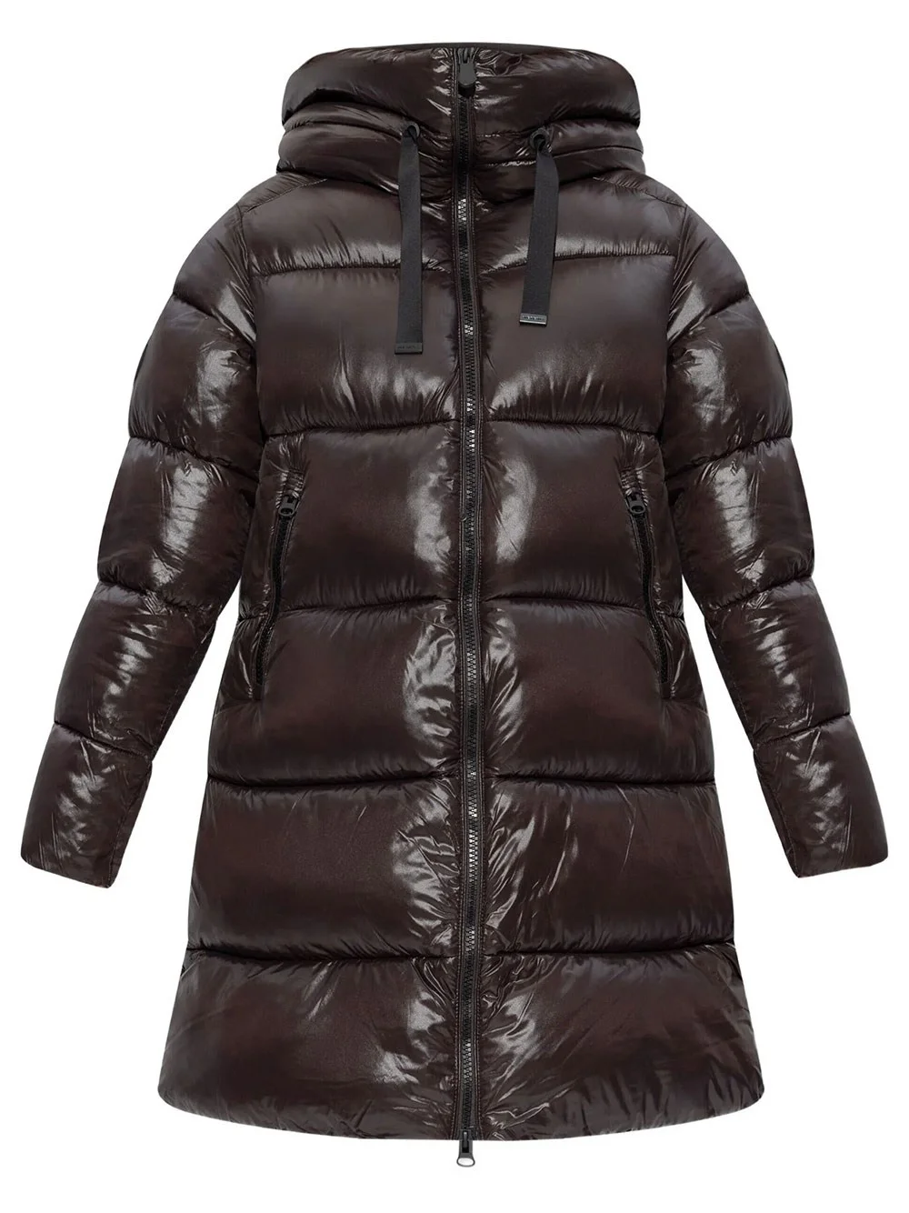 ISABEL Long Glossy-Effect Down Jacket - 1