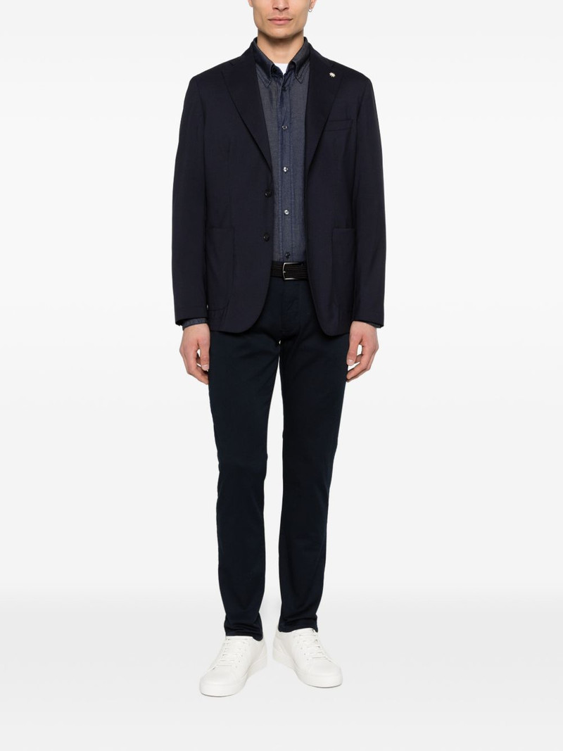 EMPORIO ARMANI logo-plaque trousers outlook