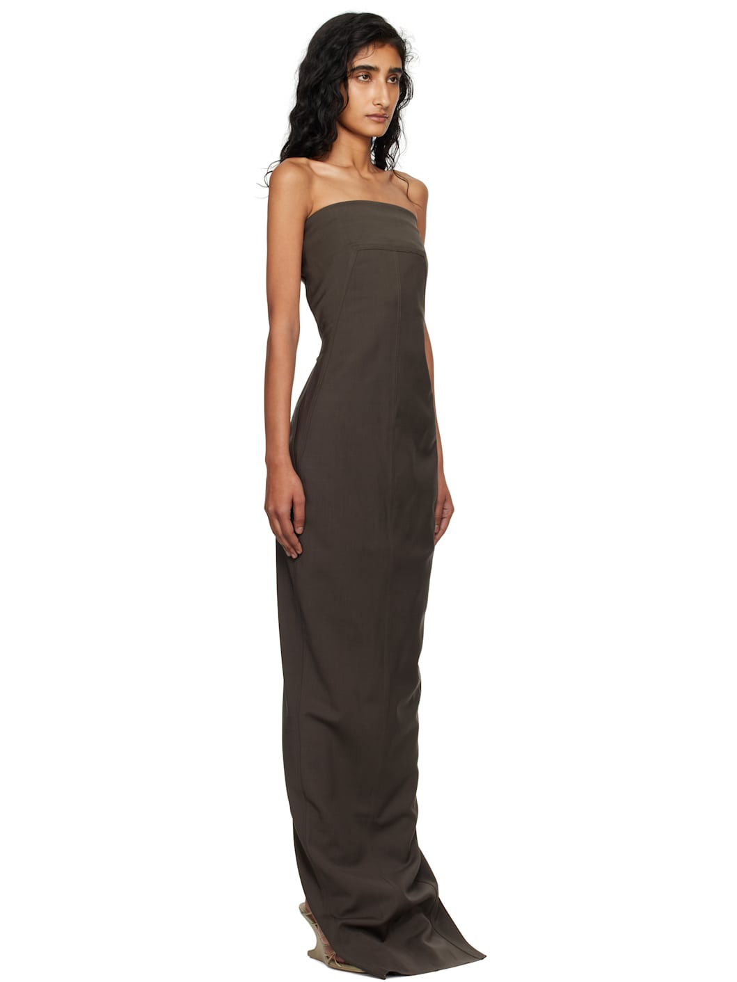 Gray Concordians Bustier Maxi Dress - 2