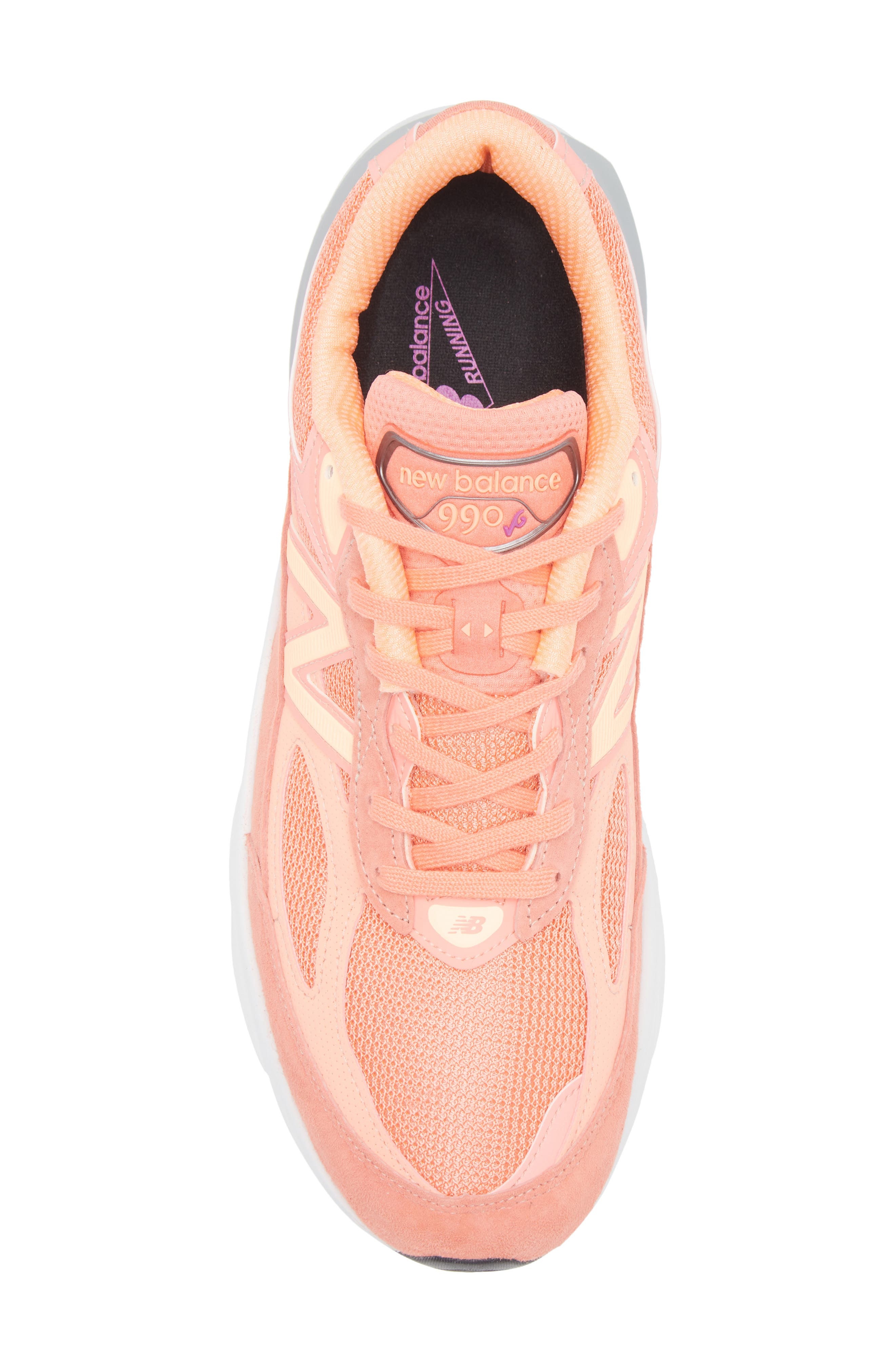 New Balance Gender Inclusive Made in USA 990v6 Sneaker in Sunrise/Purple at Nordstrom - 5