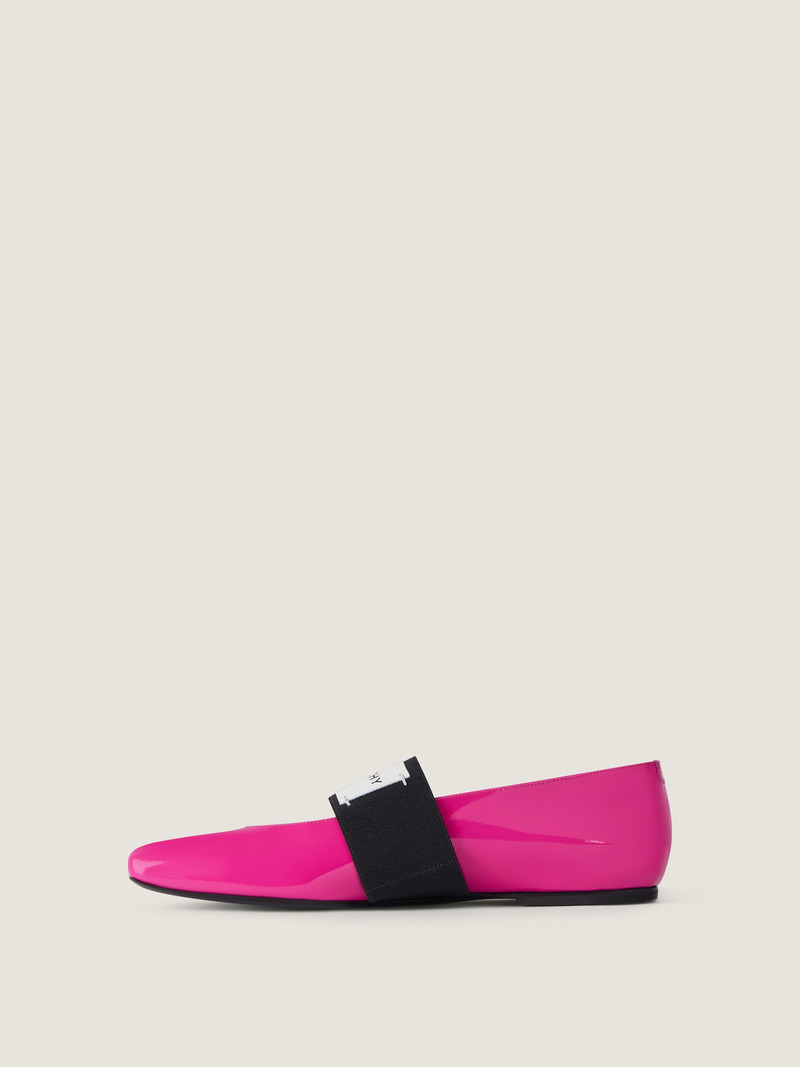 Givenchy SLICED SQUARE BALLERINAS IN PATENT LEATHER outlook