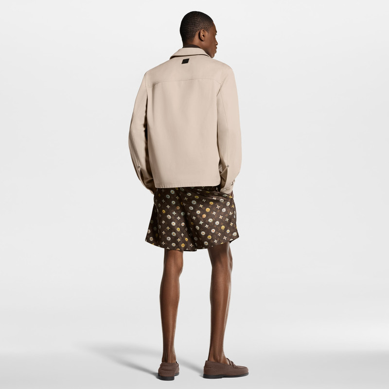 Embossed Signature Cotton Overshirt 3