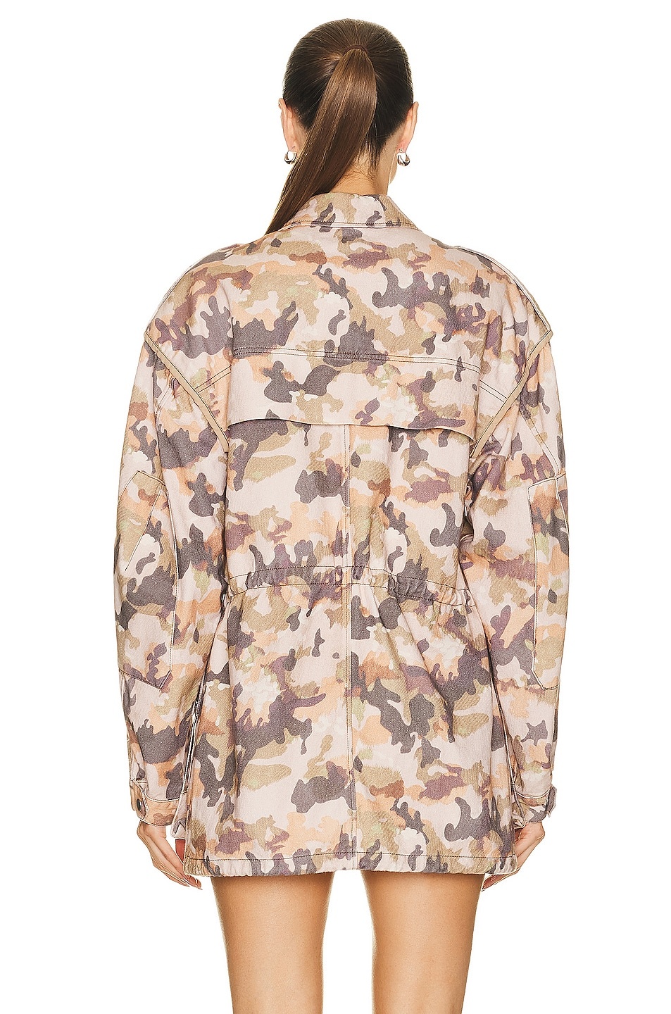 ジャケット Isabel Marant SS23 'Elize' jacket (23EVE0067FAA2G03I 50CM) ISABEL MARANT Elize camouflage-print Cotton Jacket