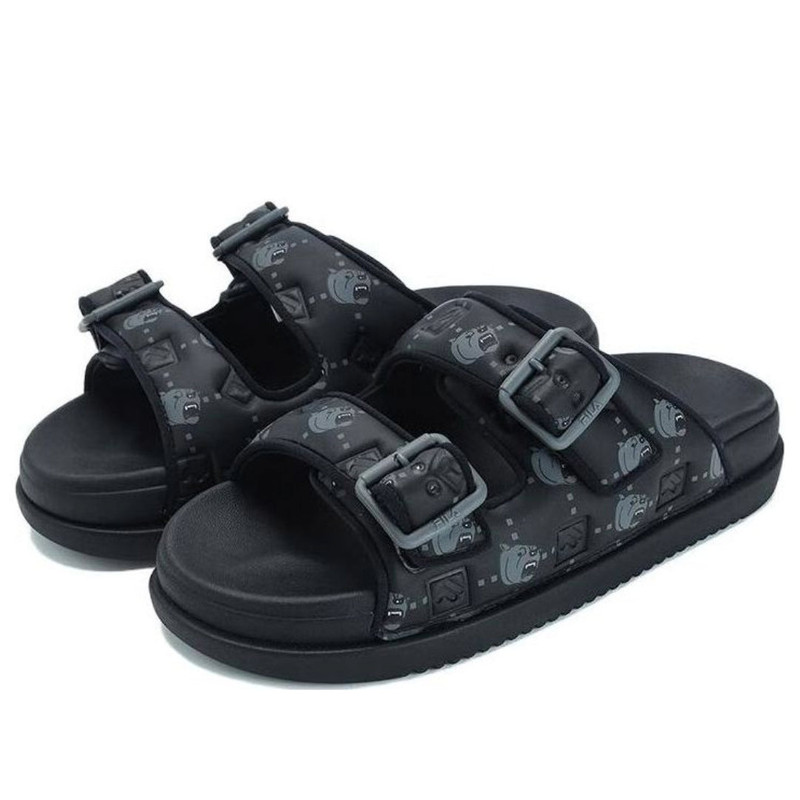 FILA (WMNS) FILA Lucia Sandals 'Black Teal' F12W322506FBA outlook